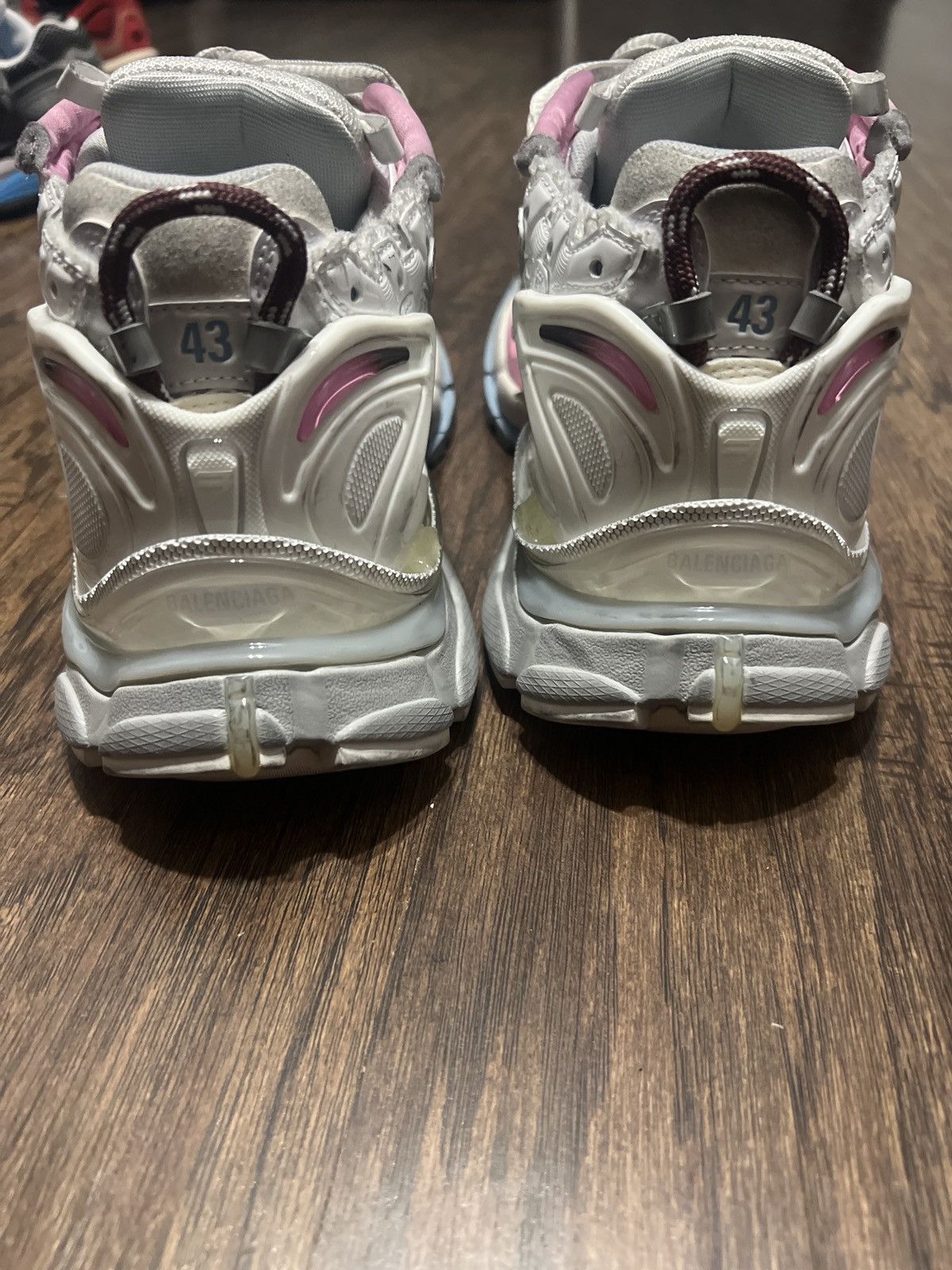 Balenciaga MEN'S RUNNER GRADIENT SNEAKER IN WHITE/BROWN/BLUE/PINK/GREY Size US 10 / EU 43 - 4 Thumbnail