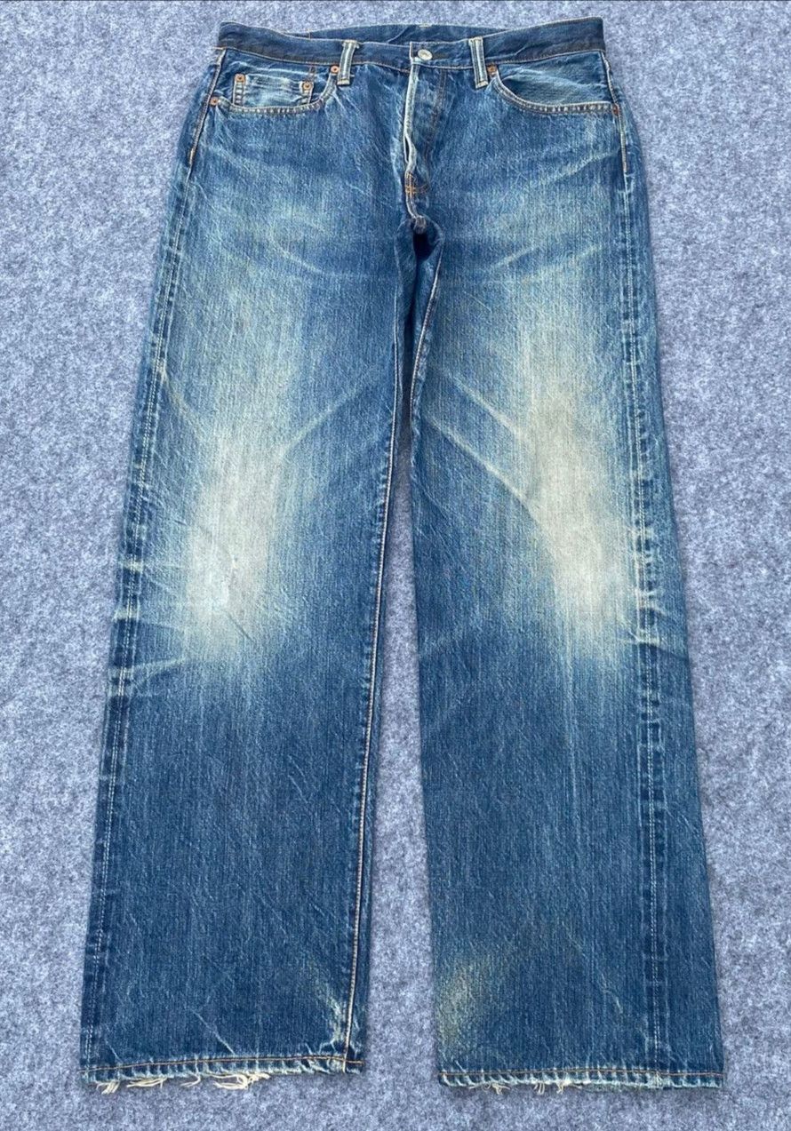 Rare Vintage Spotted Horse Caft Selvegde Distressed Denim