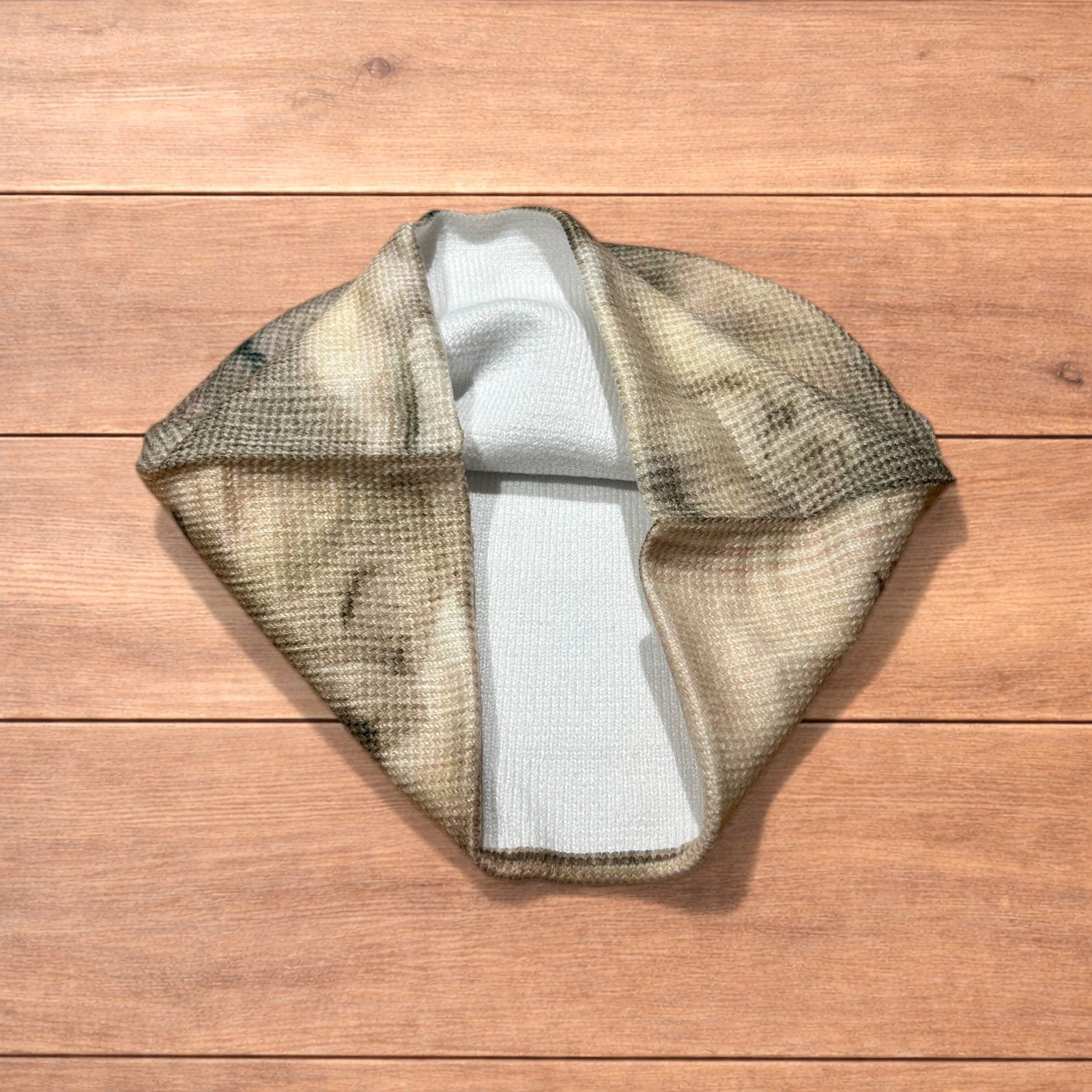 Japanese Brand Japanese vintage style beanie in cream/beige with graphic. Size ONE SIZE - 3 Thumbnail
