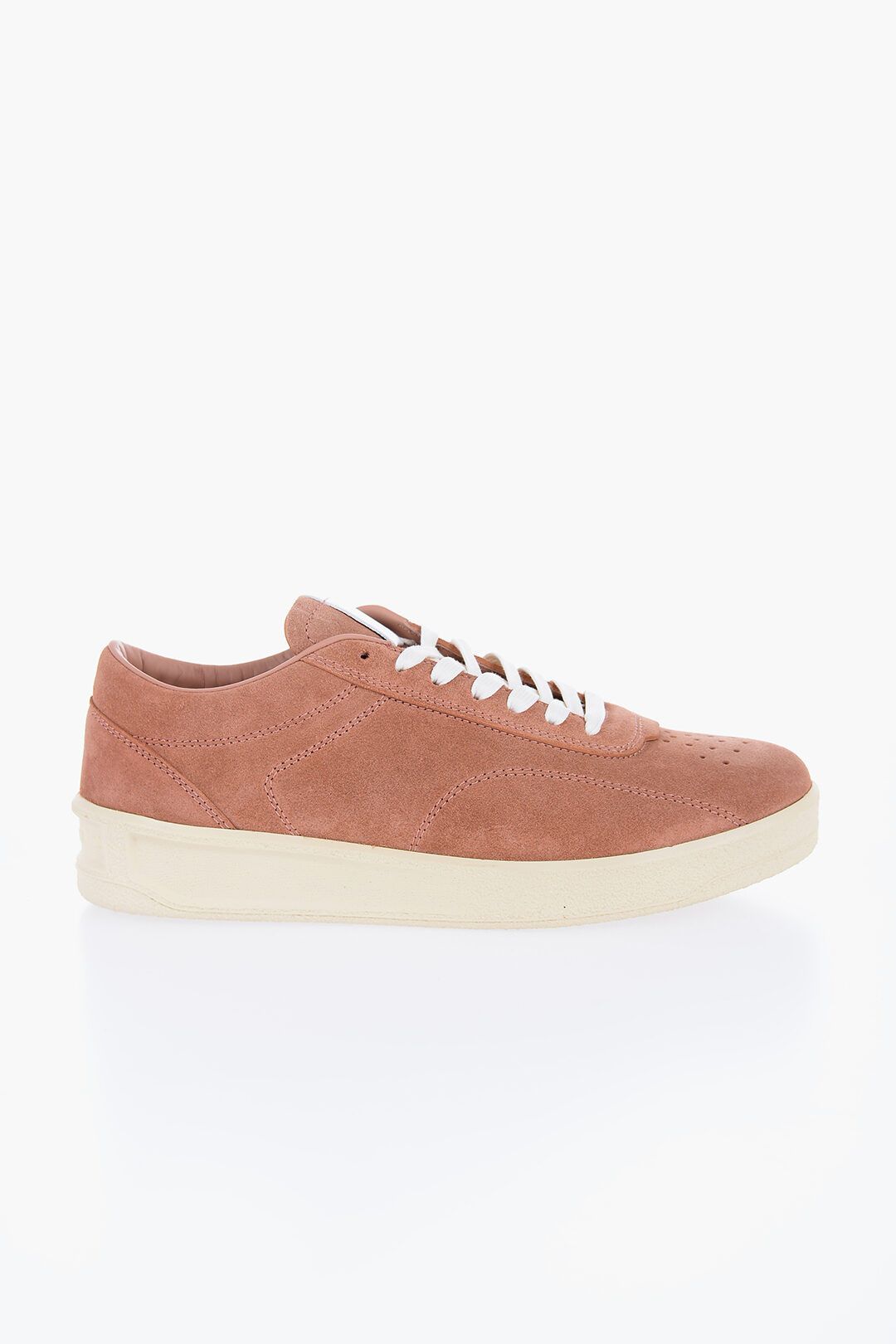 Jil Sander og1mm0625 Suede Low-Top Sneakers in Pink Size US 10 / EU 43 - 1 Thumbnail