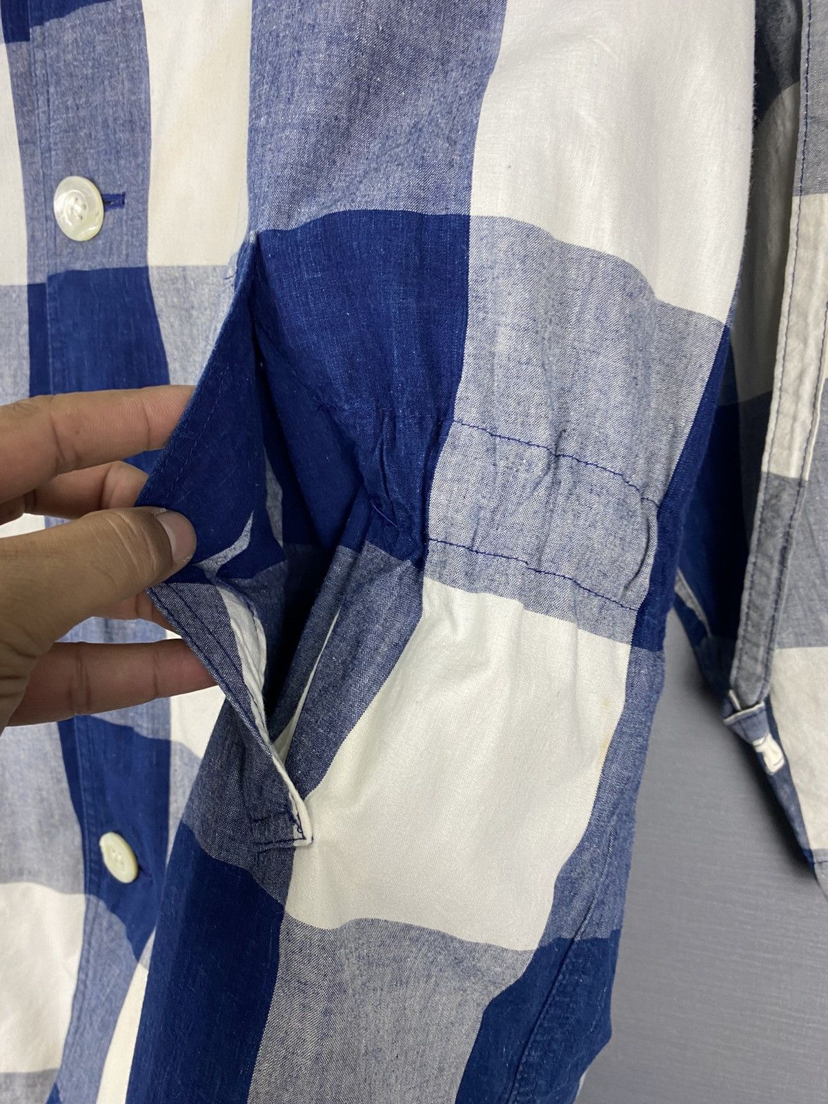 Hai Sporting Gear Vintage Hai Sporting Gear Checked Cotton Smock Jacket Size US M / EU 48-50 / 2 - 8 Thumbnail