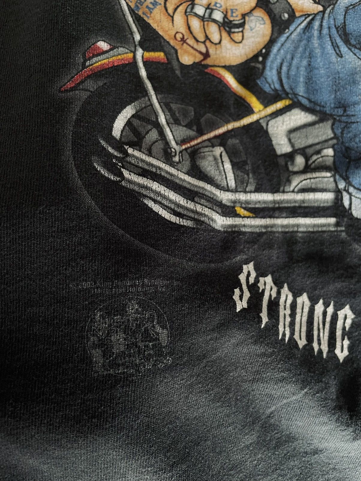 Cartoon Network × Vintage × West Coast Choppers VINTAGE POPEYE CHOPPER “Strong To The Finish” Size US L / EU 52-54 / 3 - 3 Thumbnail