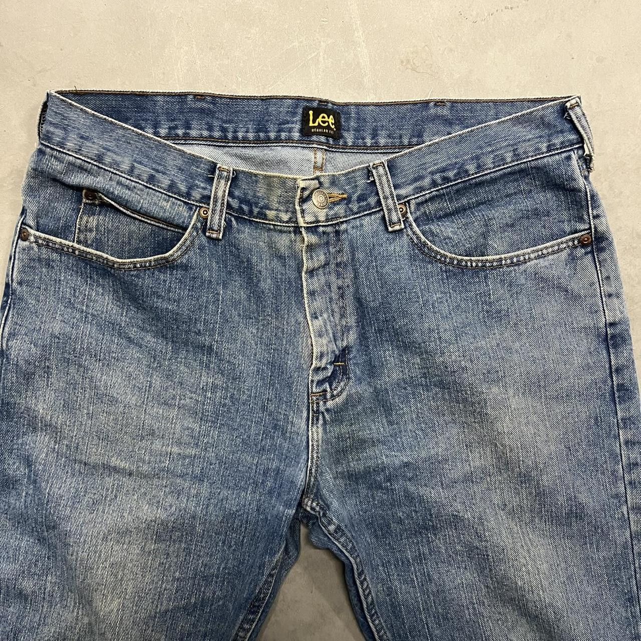 Japanese Brand × Vintage Vintage Y2K/2000s Grunge essential Medium Wash Denim Jeans! Size US 36 / EU 52 - 3 Thumbnail