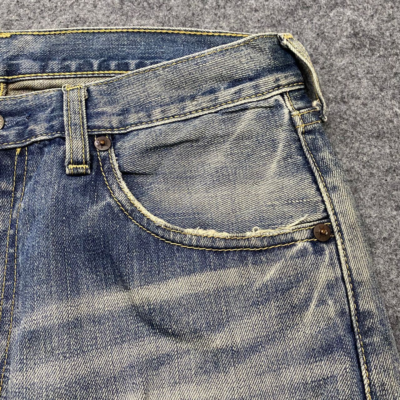 Japanese Brand 💥Vintage Levis 503 Distressed Denim Kurt Cobain Style Size US 32 / EU 48 - 9 Thumbnail