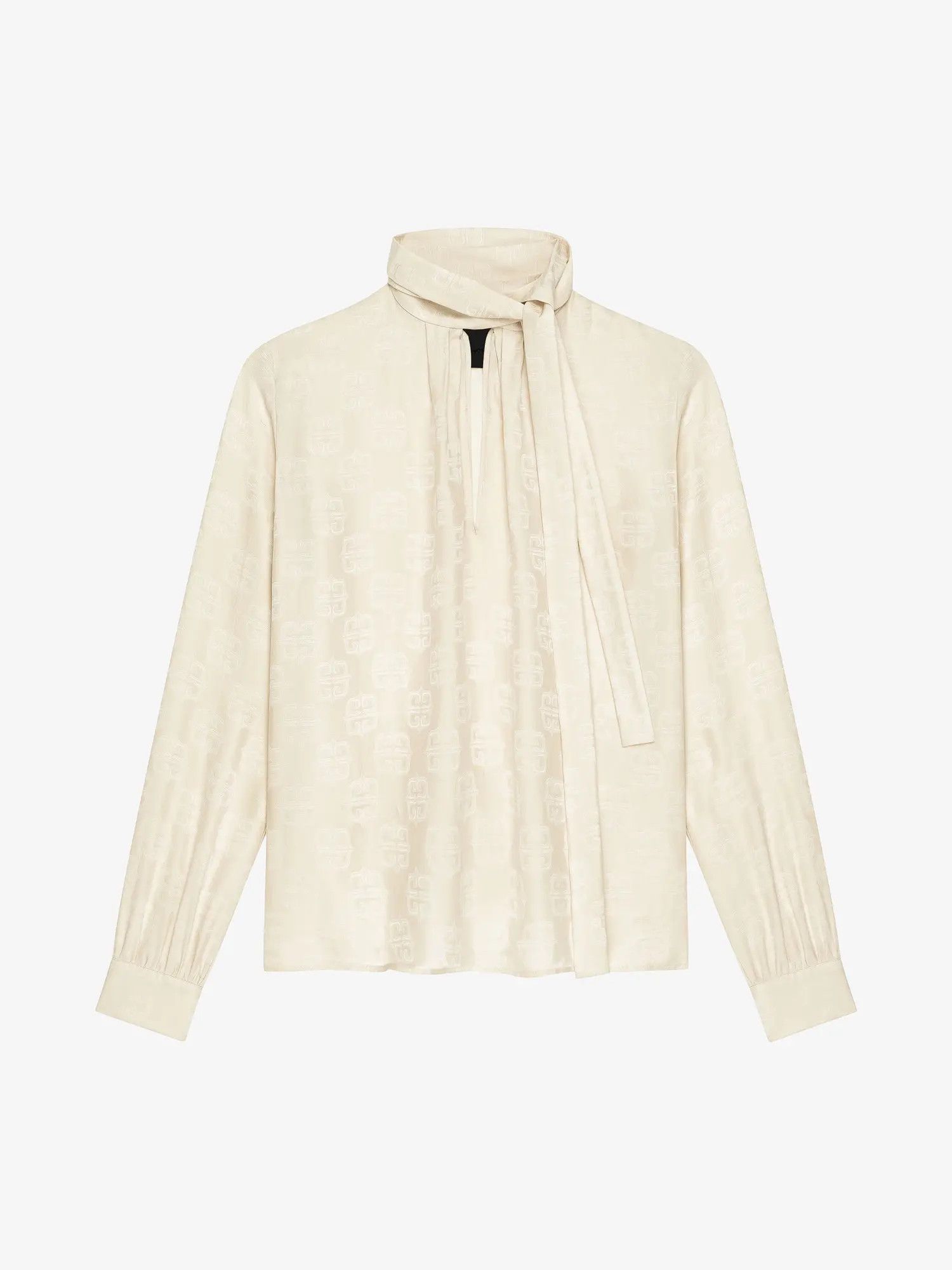 Givenchy o1w1db10825 Lavalliere Blouse in Ecru Size M / US 6-8 / IT 42-44 - 1 Thumbnail