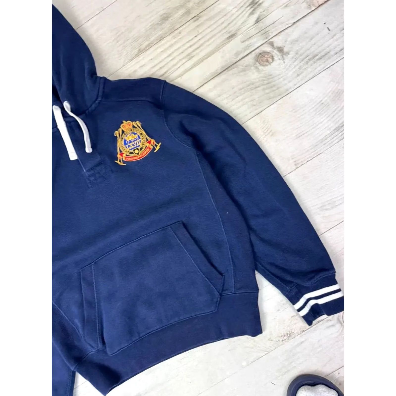 Polo Ralph Lauren Polo Ralph Lauren Big Logo Hoodie Mercer Men SZ S Blue Shirt Hoodie Adults? Size US S / EU 44-46 / 1 - 4 Thumbnail