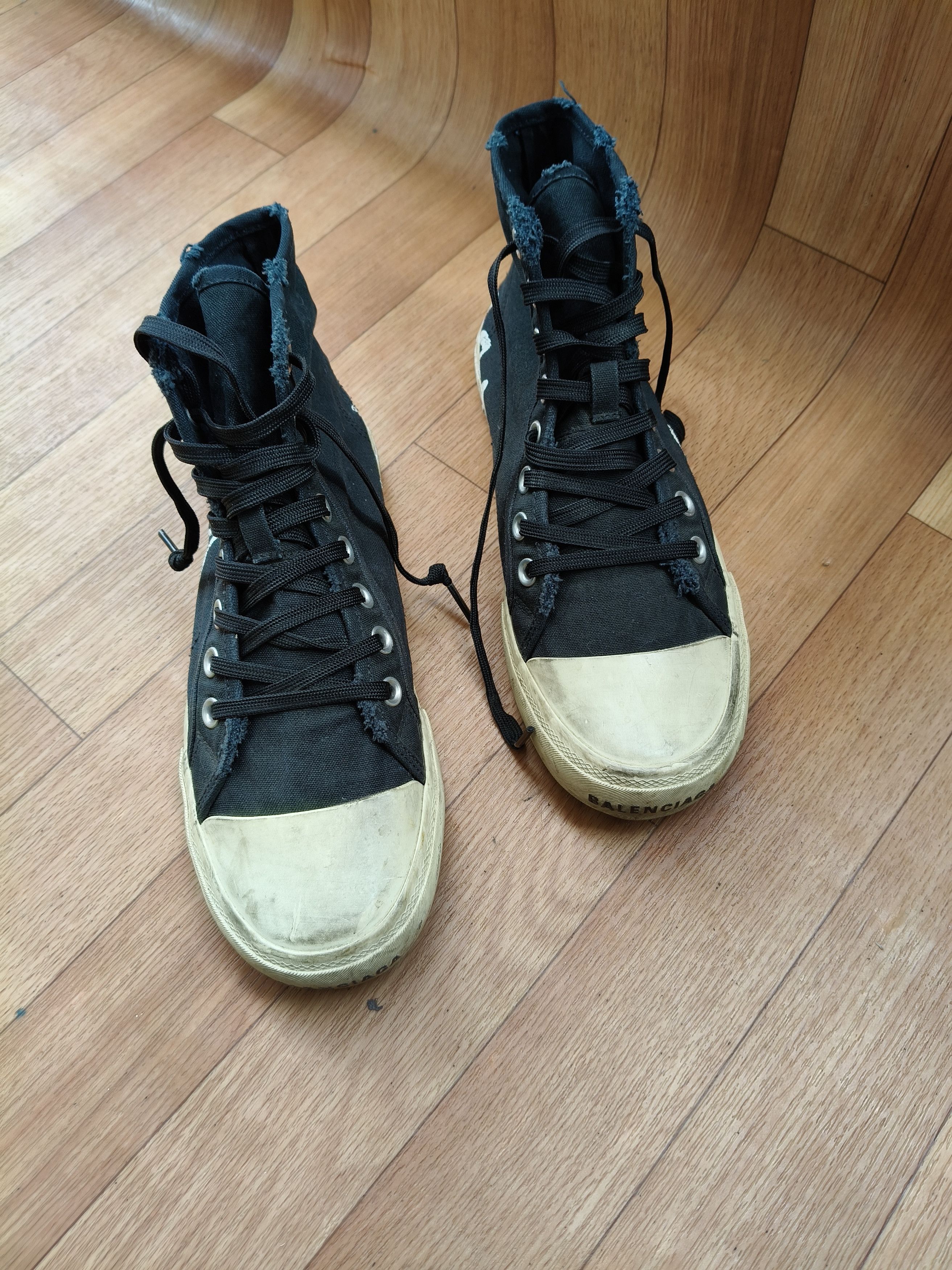 Balenciaga Balenciaga Paris hightop Graffiti " Balenciaga" sneakers Size US 7.5 / EU 40-41 - 7 Thumbnail