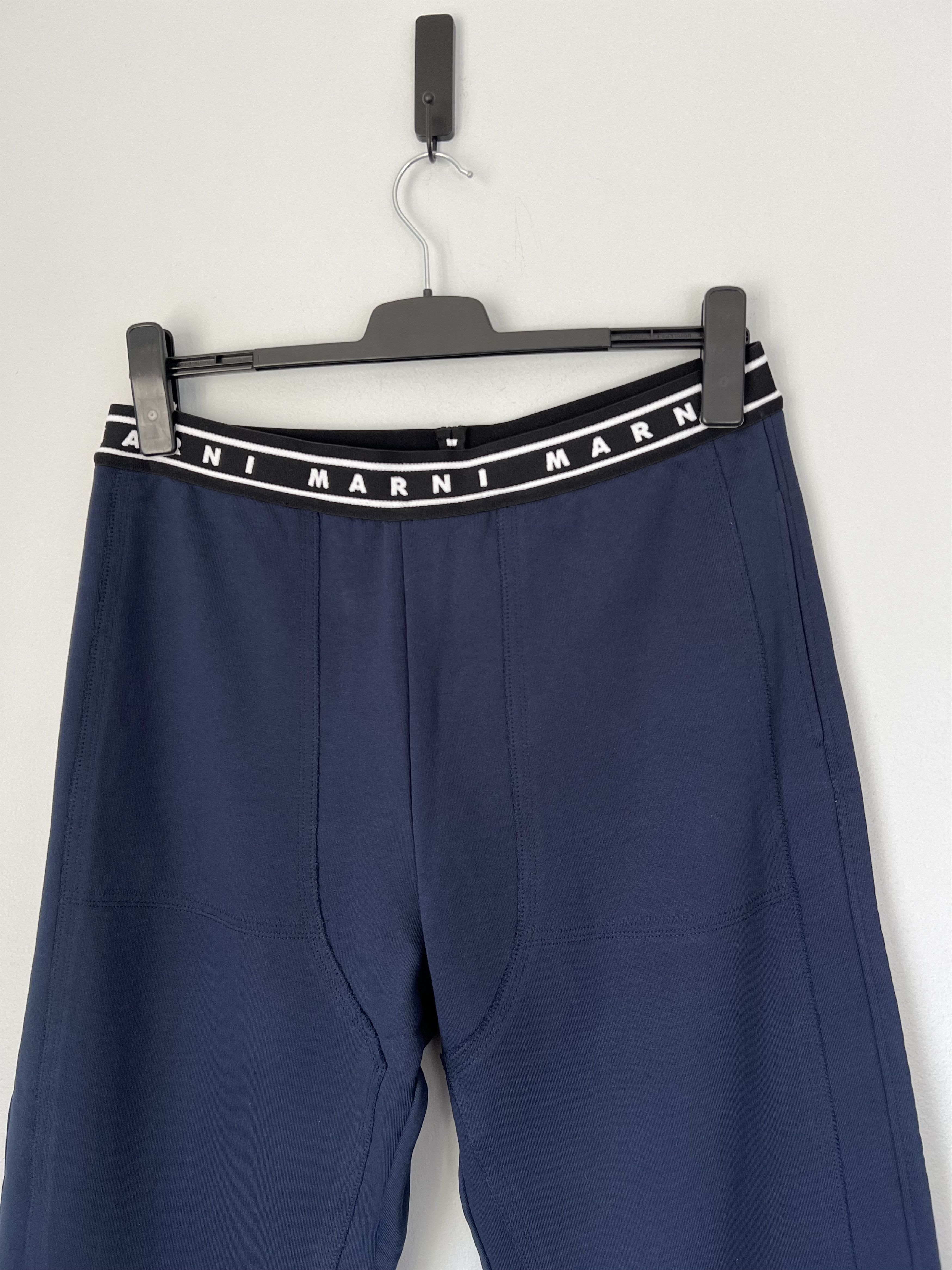 Marni Marni Banded Double Knee Track Pants in Navy Size US 34 / EU 50 - 2 Thumbnail
