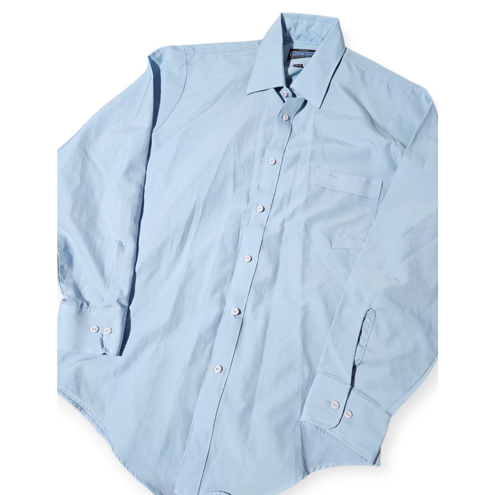 JCPenney Vintage 70s JCPenney Silk Button Up Dress Shirt Mens L 15.5 Size US L / EU 52-54 / 3 - 7 Thumbnail