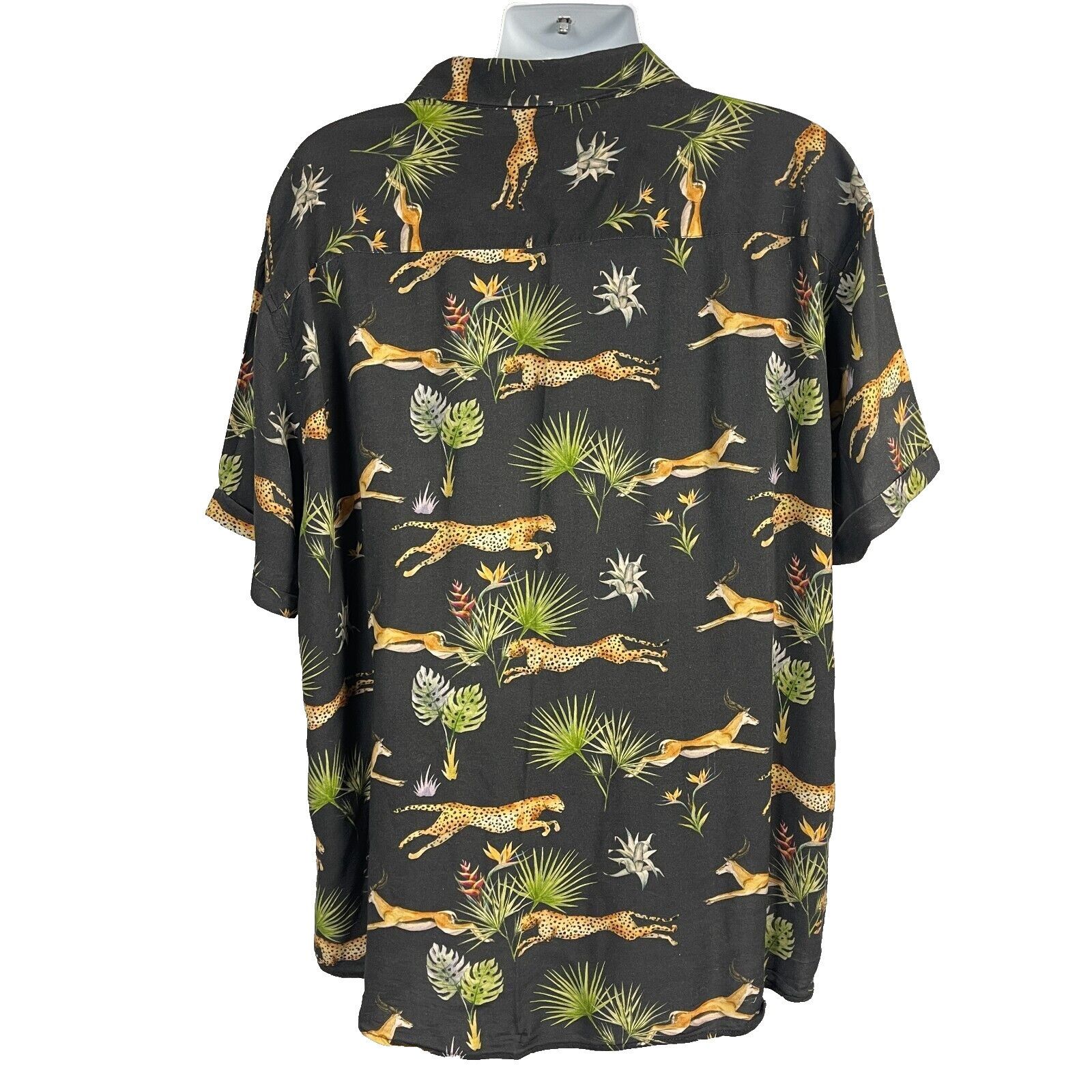 Other Cheetah Gazelle The Hunt RSVLTS Bowling Shirt 3XL Size US XXL / EU 58 / 5 - 4 Thumbnail