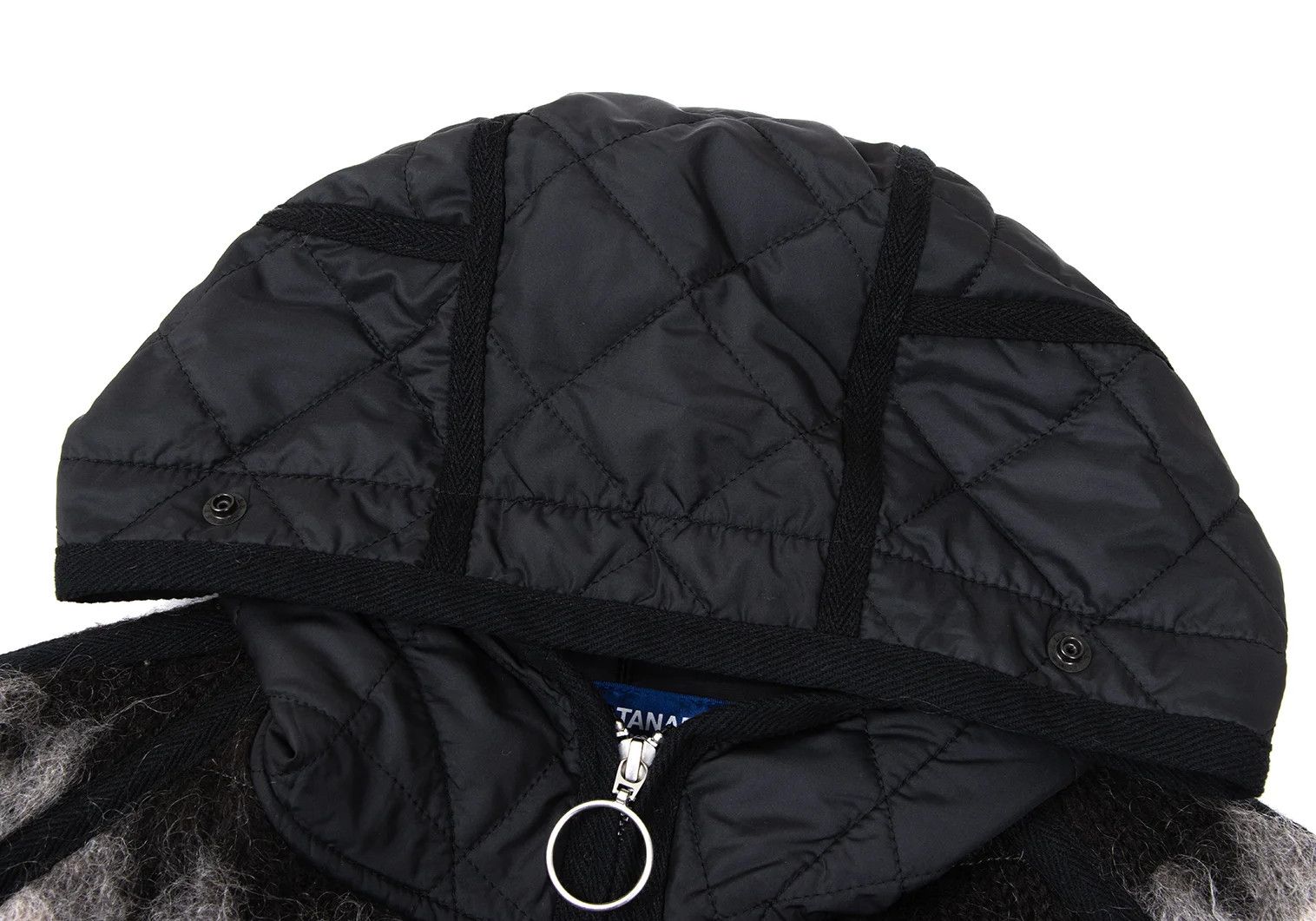 Junya Watanabe Quilted Knit Zip Blouson in Black Beige, Size M Size US M / EU 48-50 / 2 - 8 Thumbnail