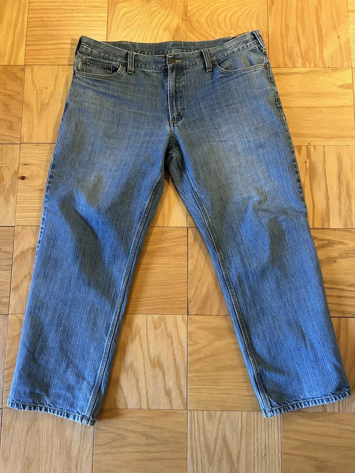 Carhartt Carhartt B17-STW Men's Relaxed Jeans - Stonewash Size US 38 / EU 54 - 2 Thumbnail