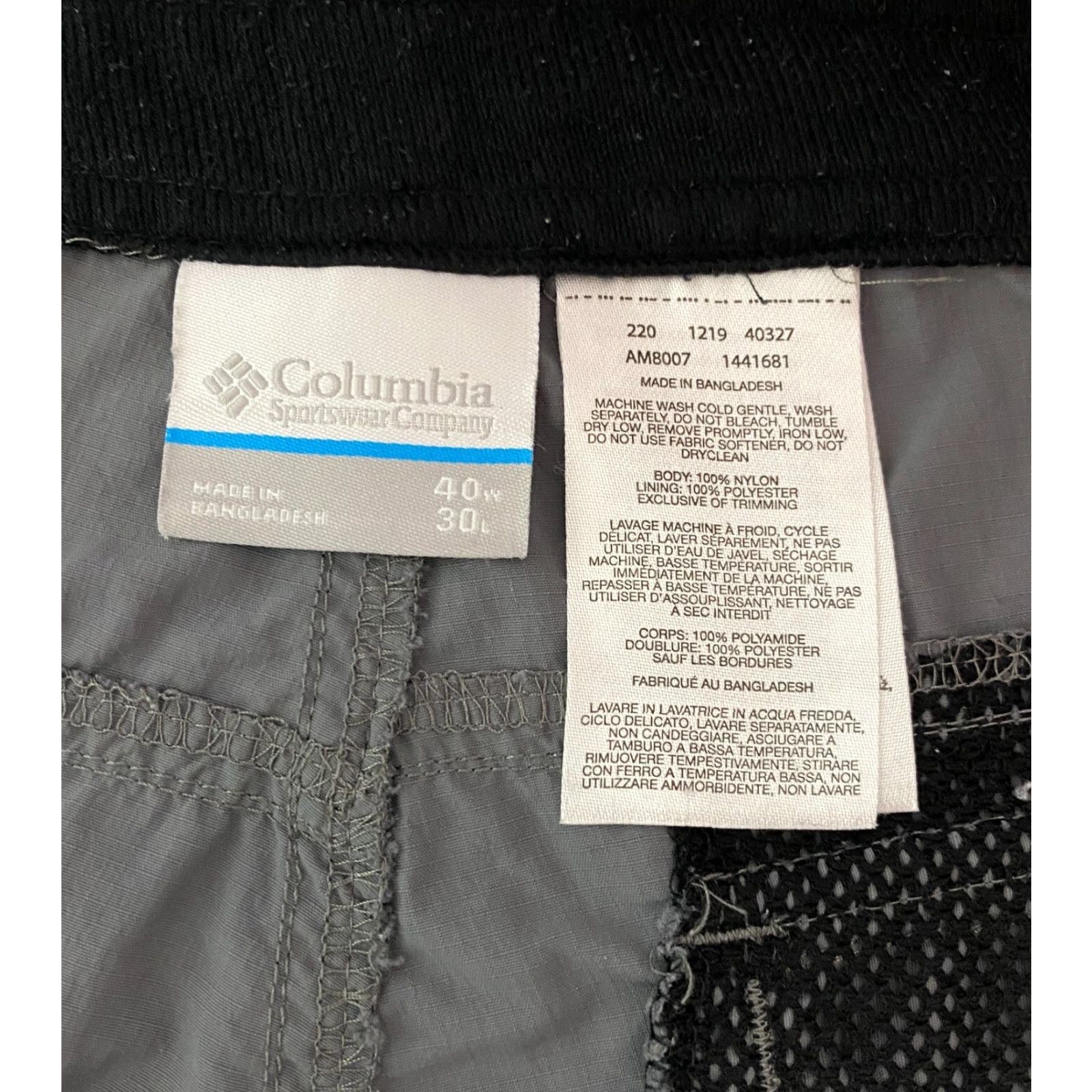 Vintage Columbia Omni Shade Cargo Pants Men's Size 40×30 Gray Lightweight Sportswear Size US 40 / EU 56 - 5 Thumbnail