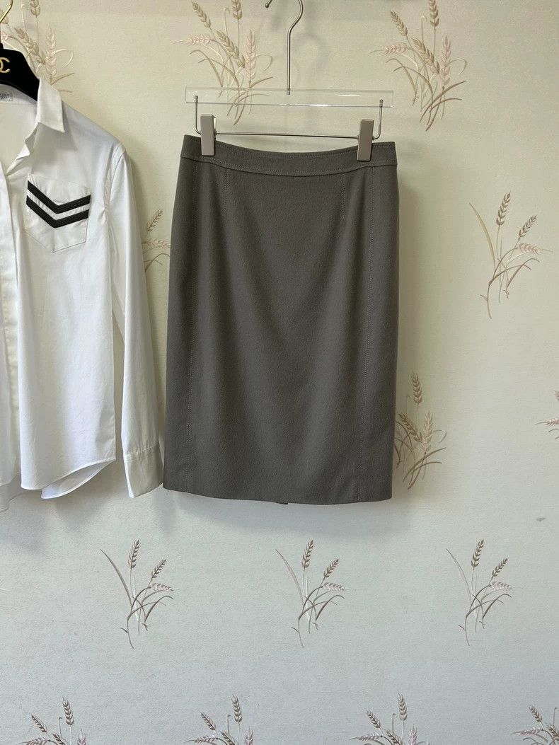 Loro Piana LORO PIANA Maurad color double-faced cashmere skirt Size 26" / US 2 / IT 38 - 5 Thumbnail