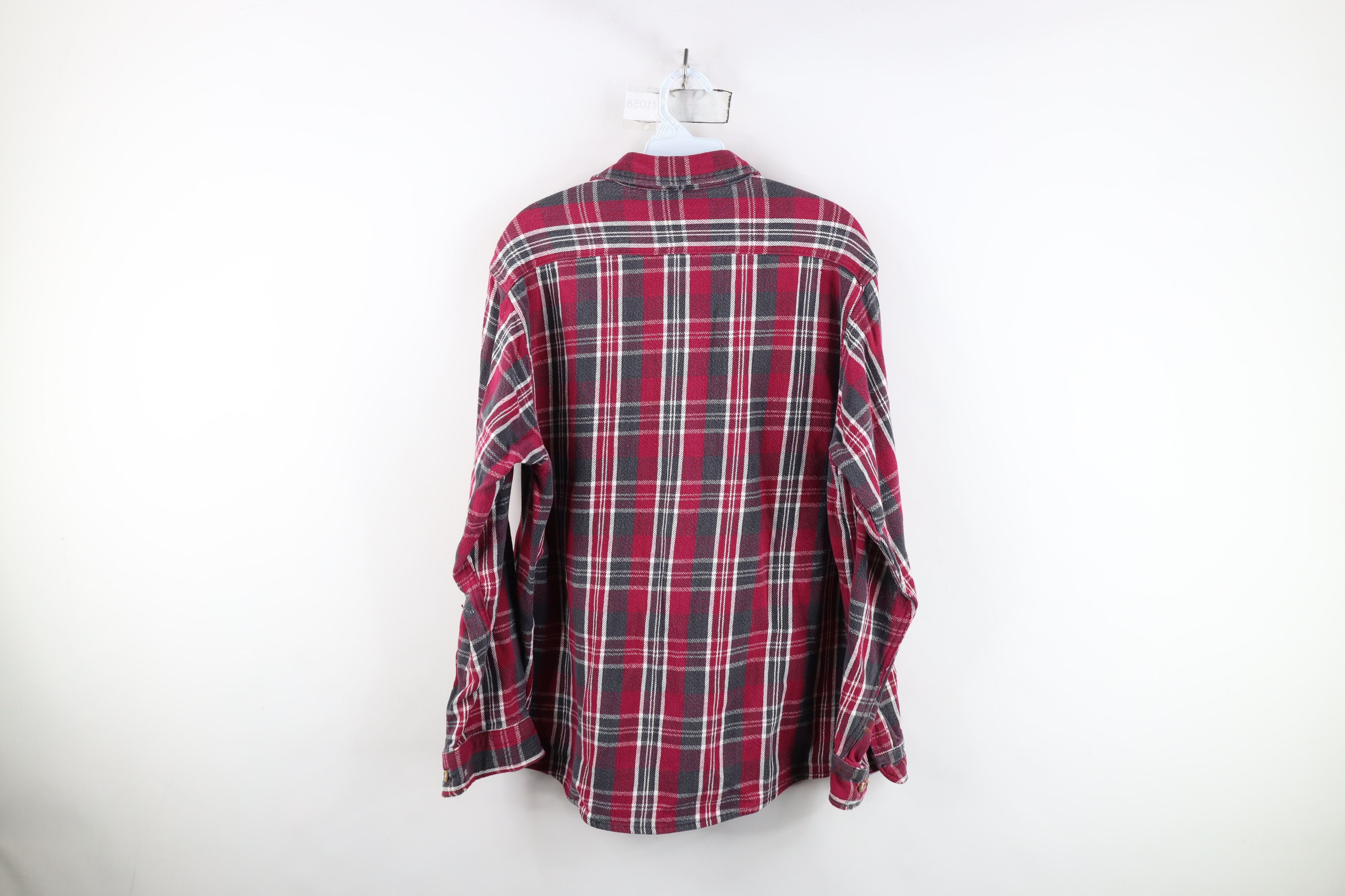 Vintage Vintage 90s Streetwear Heavyweight Button Shirt Plaid Size US L / EU 52-54 / 3 - 12 Thumbnail