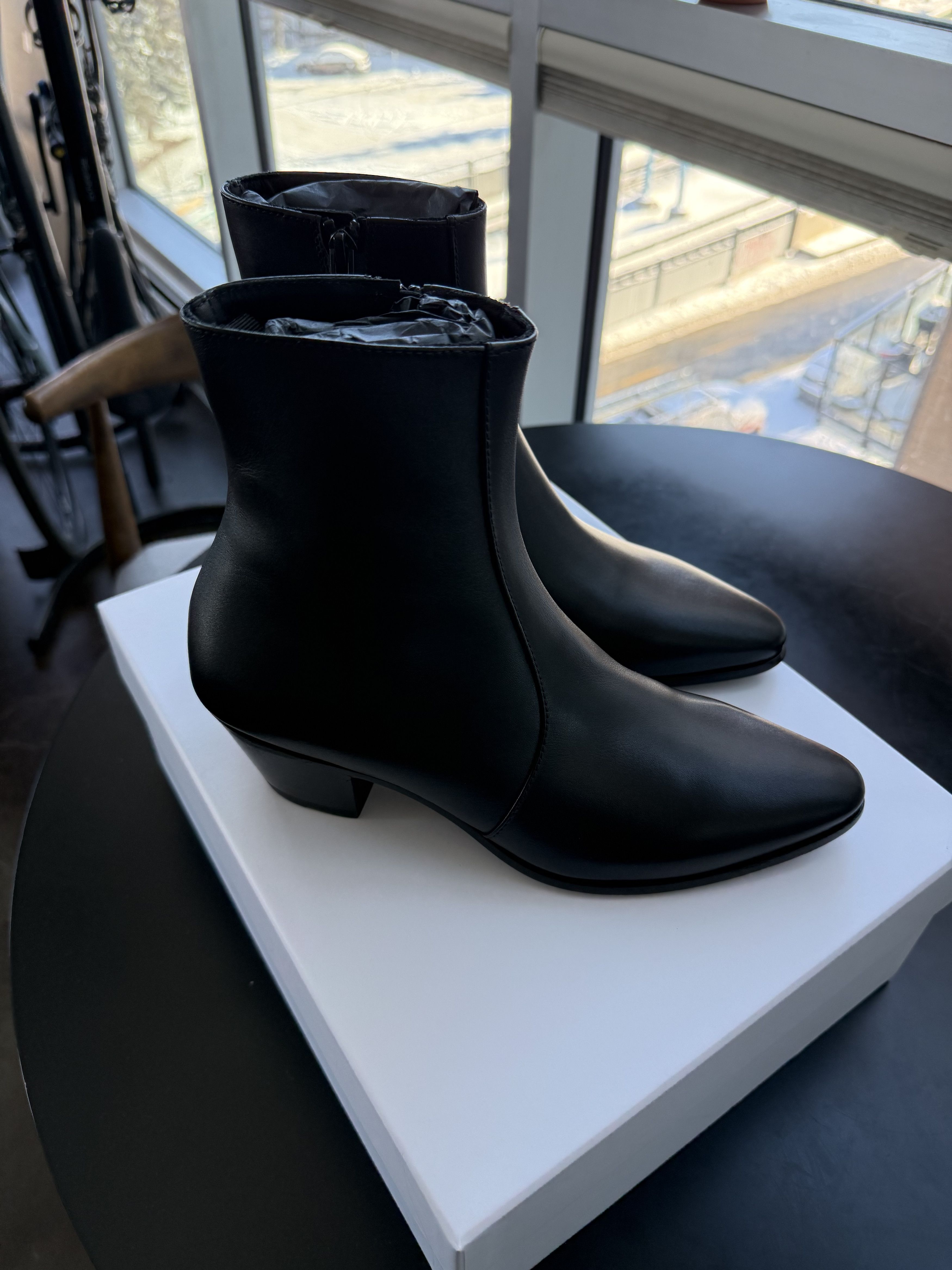 Story Et Fall Story Et Fall 6746 Acid Boot in Black Leather Size US 5.5 / EU 38 - 1 Thumbnail