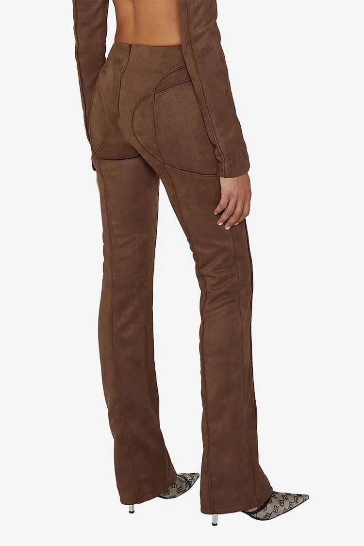 Misbhv $610 MISBHV Vegan Suede Lara Trousers Size 26" / US 2 / IT 38 - 2 Thumbnail