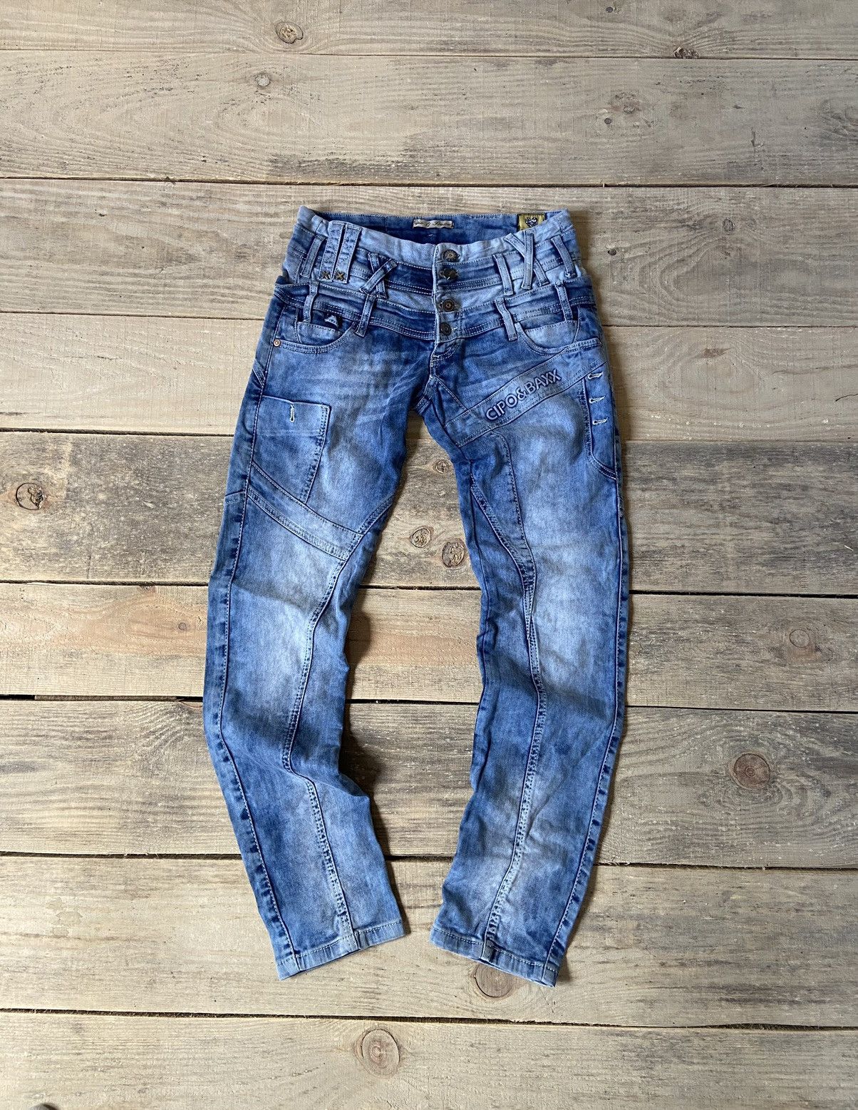 Vintage Cipo&Baxx Double y2k denim pants