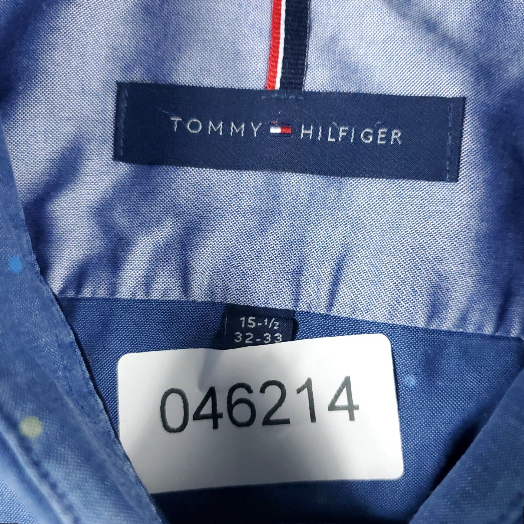 Tommy Hilfiger Tommy Hilfiger Shirt Mens 15.5 Blue Dress Button Up Long Sleeve Size 40R - 6 Thumbnail