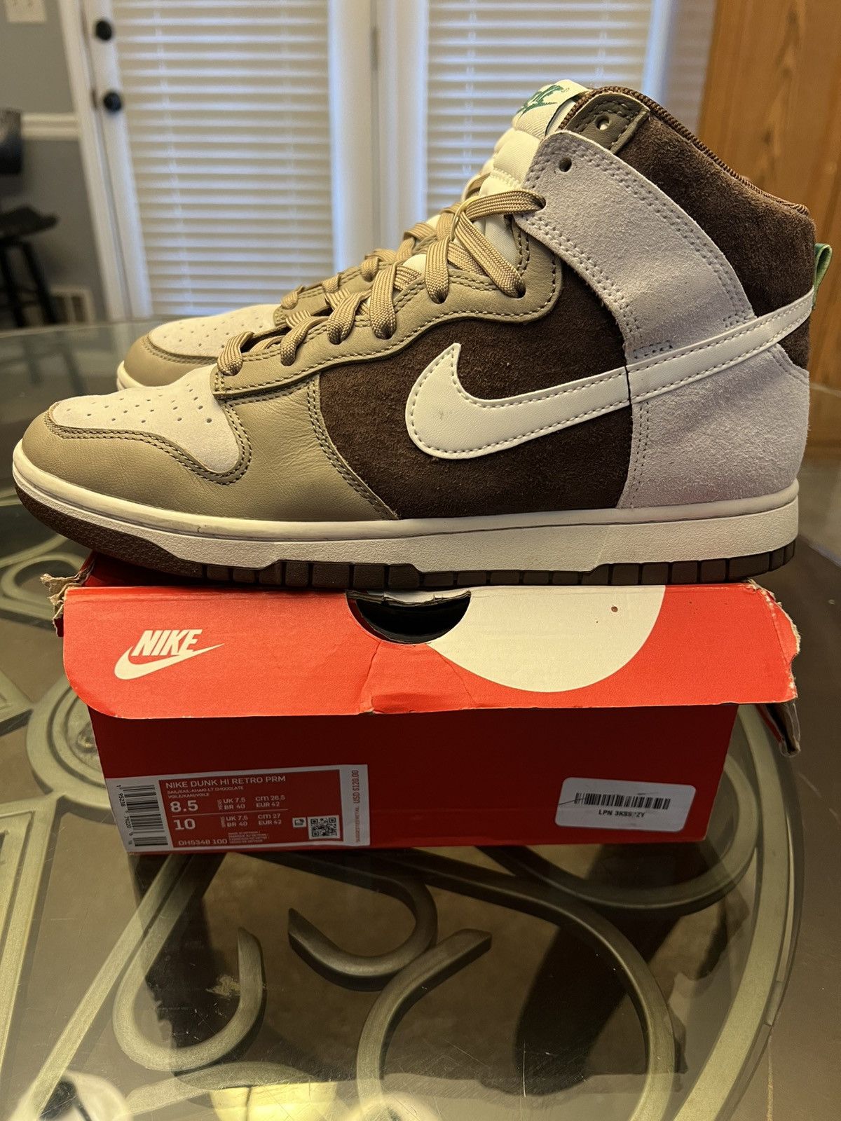Nike Nike Dunk High Light Chocolate Size US 8.5 / EU 41-42 - 2 Thumbnail