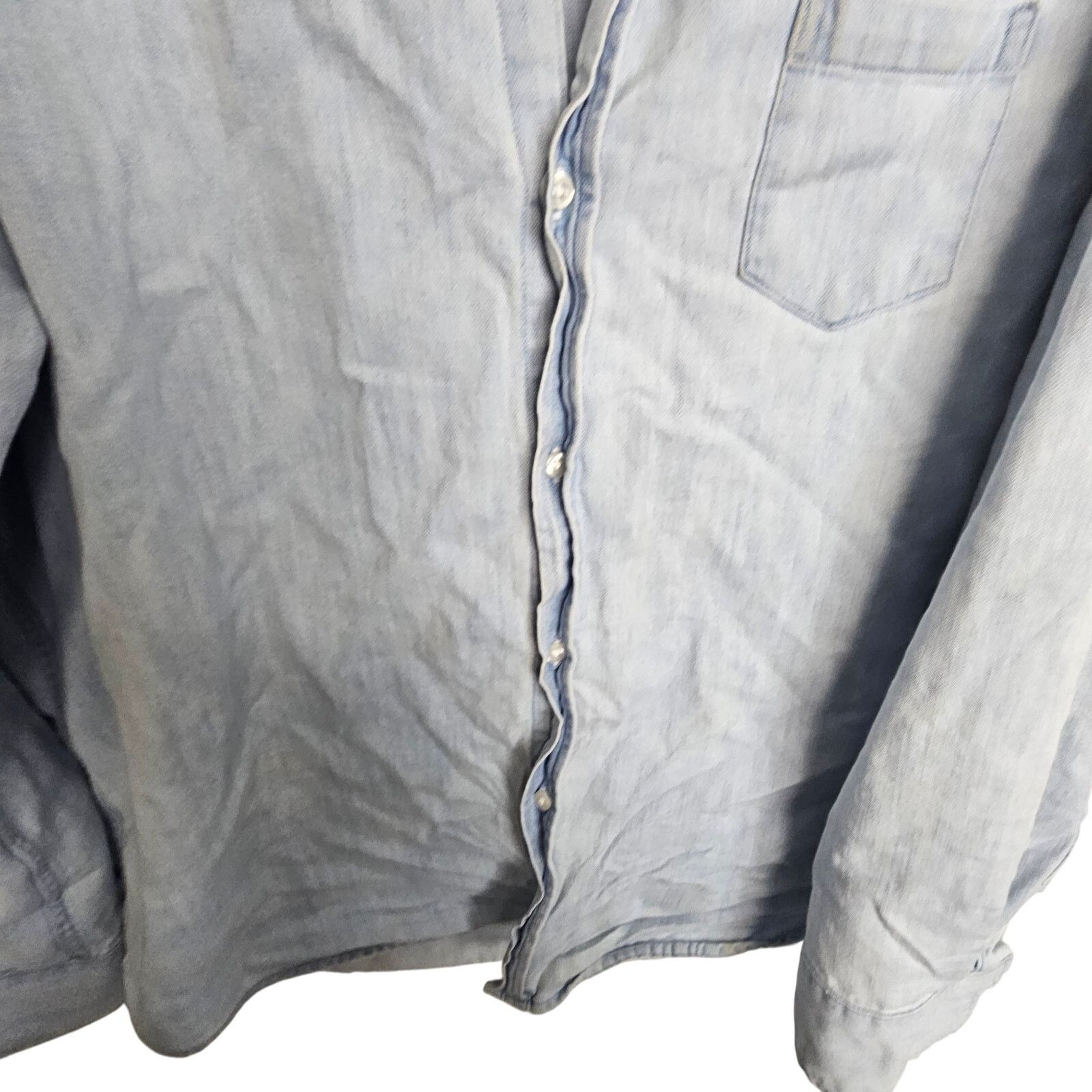 Frank & Eileen Frank & Eileen Denim Shirt Button Front Long Sleeve Blouse L Size L / US 10 / IT 46 - 3 Thumbnail