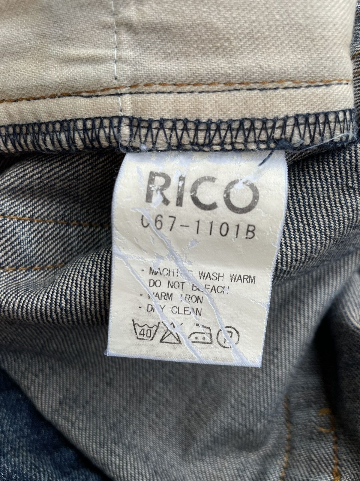 If Six Was Nine × Japanese Brand Japanese Rico Distressed Denim Undercover Style Jeans Size US 33 - 11 Thumbnail