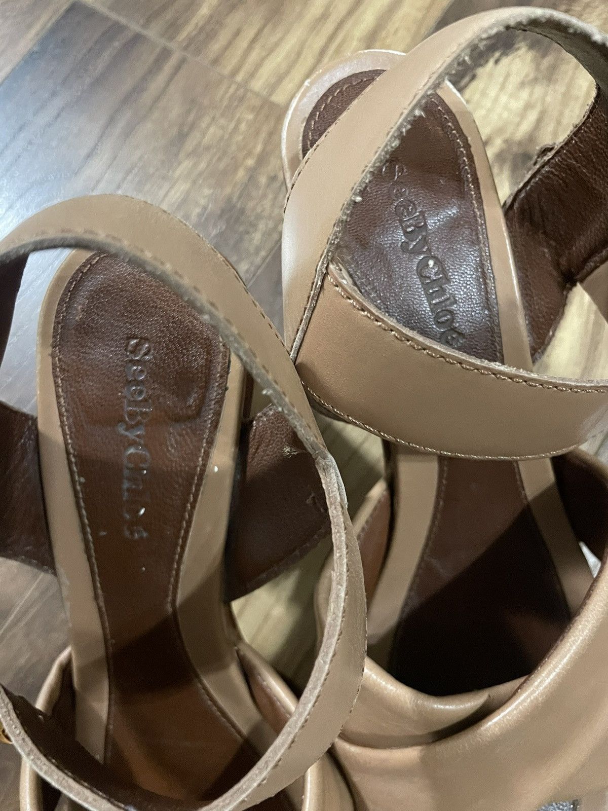 See by Chloe See By Chloe Lyna leather platform sandals Size US 8.5 / IT 38.5 - 9 Thumbnail