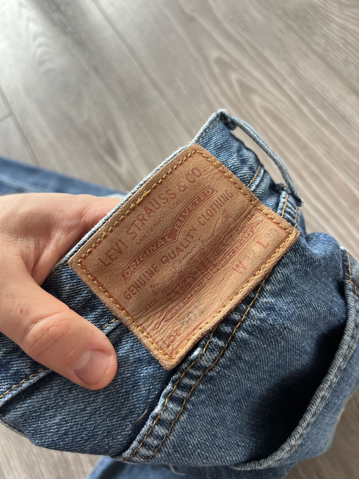 Levi's ‼️LEVIS PREMIUM Quality 501 Salvage DENIM Classic Jeans‼️ Size US 32 / EU 48 - 21 Thumbnail