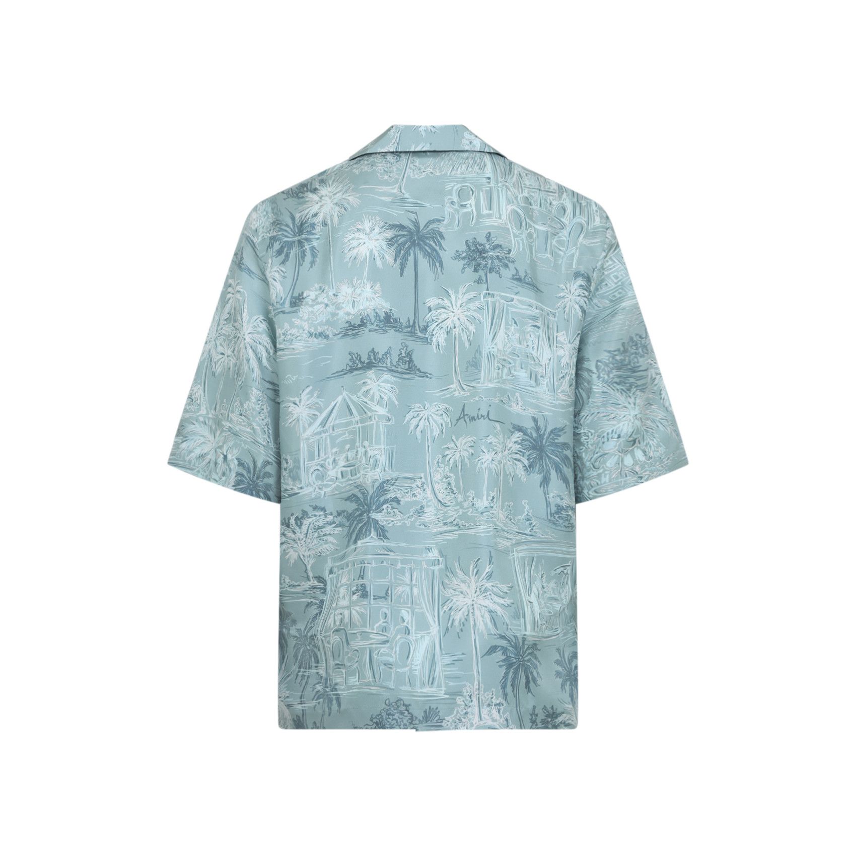 Amiri Chateau Sketch Bowling Shirt