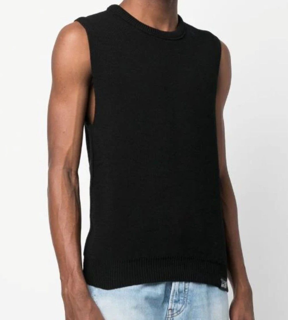 Martine Rose Crew Neck Knitted Vest With Signature Label Grailed