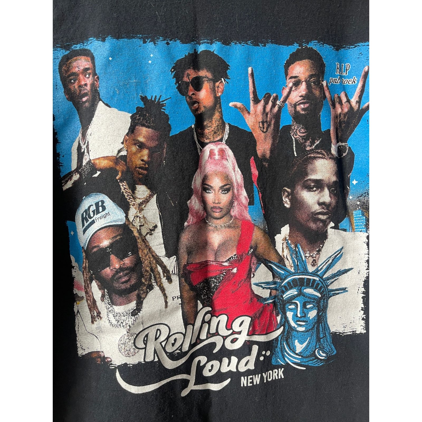 Band Tees × Rolling Loud Rolling Loud New York 2022 Graphic Concert T Shirt Size US L / EU 52-54 / 3 - 2 Thumbnail