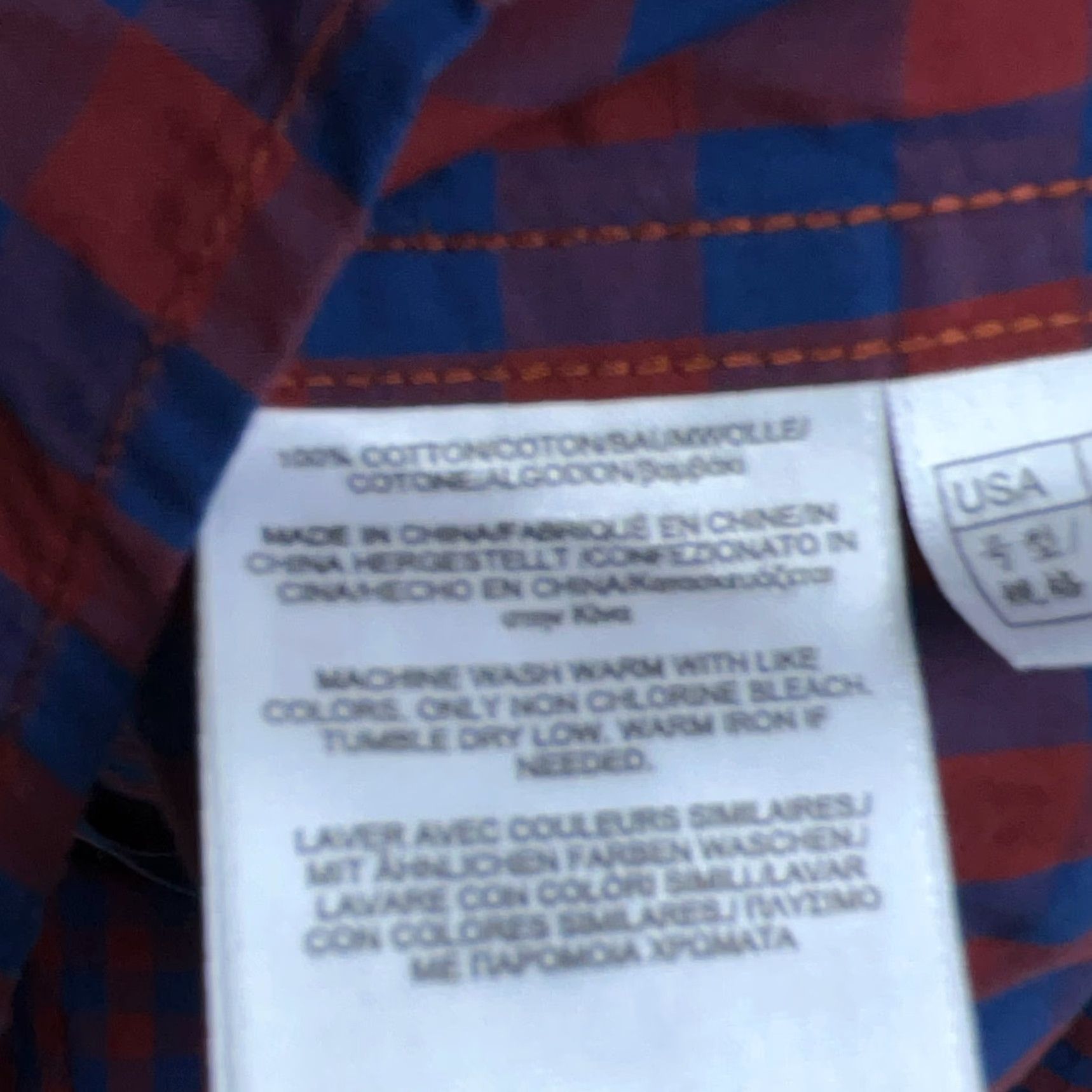 Brooks Brothers Brooks Brothers Shirt Men Medium Red Blue Gingham Check Button Up Dress Poplin Size 40R - 6 Thumbnail