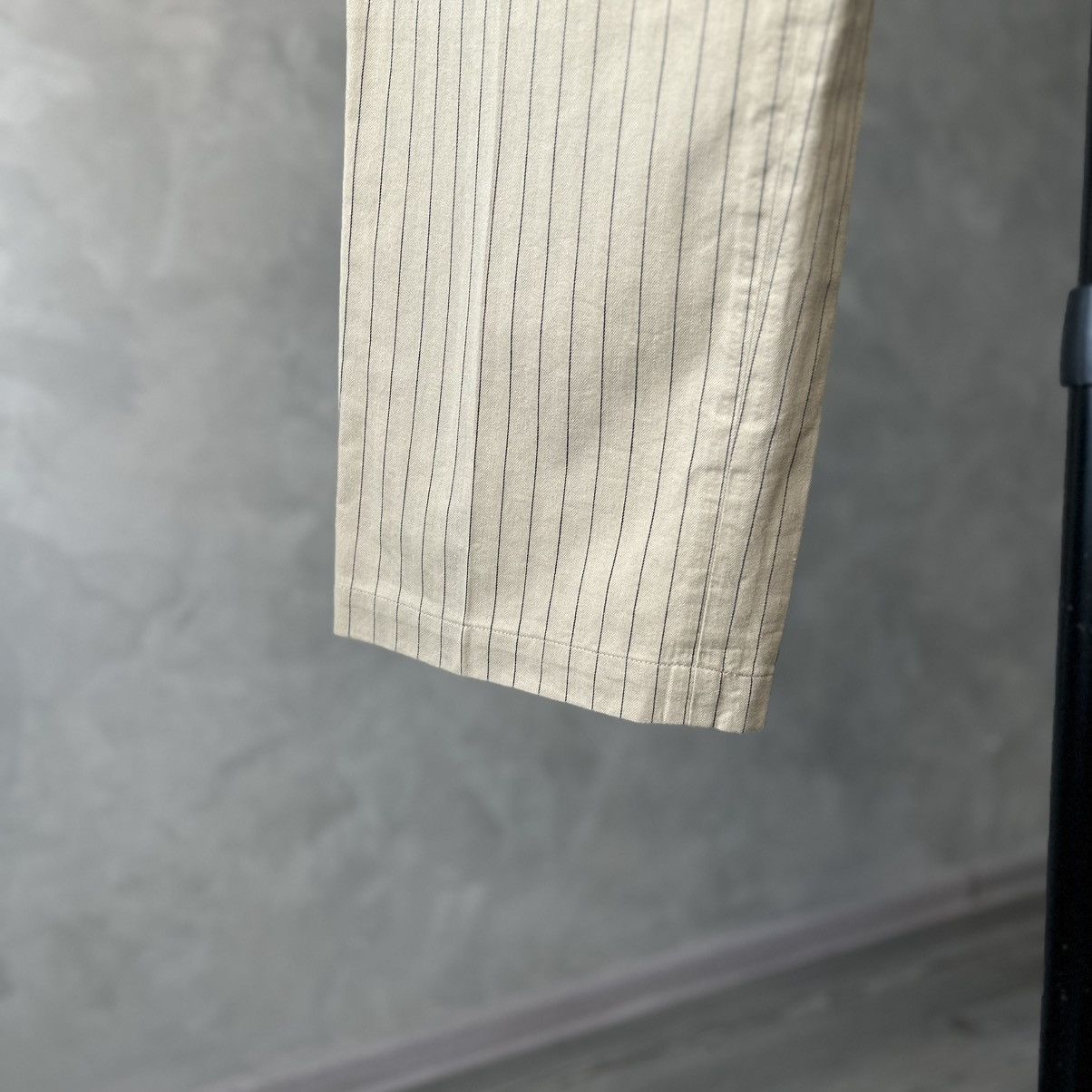 At Last & Co At Last & Co. Cork Striped Beige Trousers Size US 38 / EU 54 - 8 Thumbnail