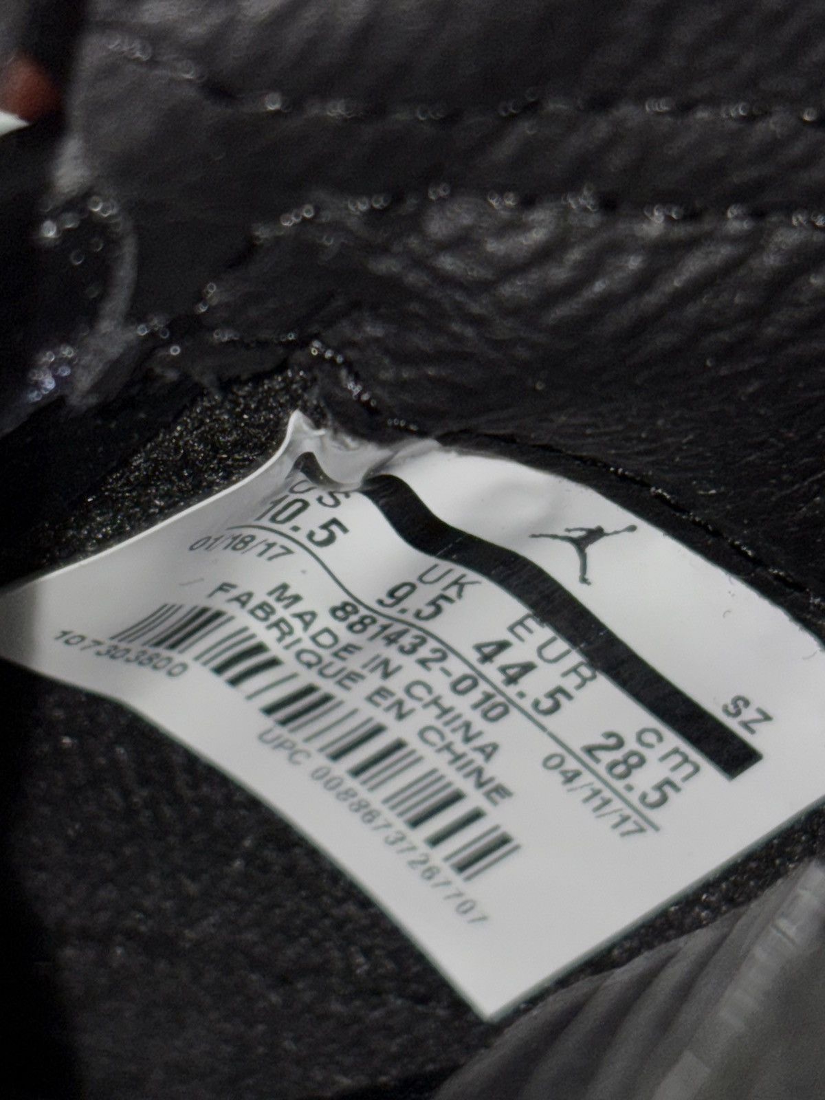 Jordan Brand Air Jordan 5 Retro Premium ‘Triple Black’ Size US 10.5 / EU 43-44 - 6 Thumbnail