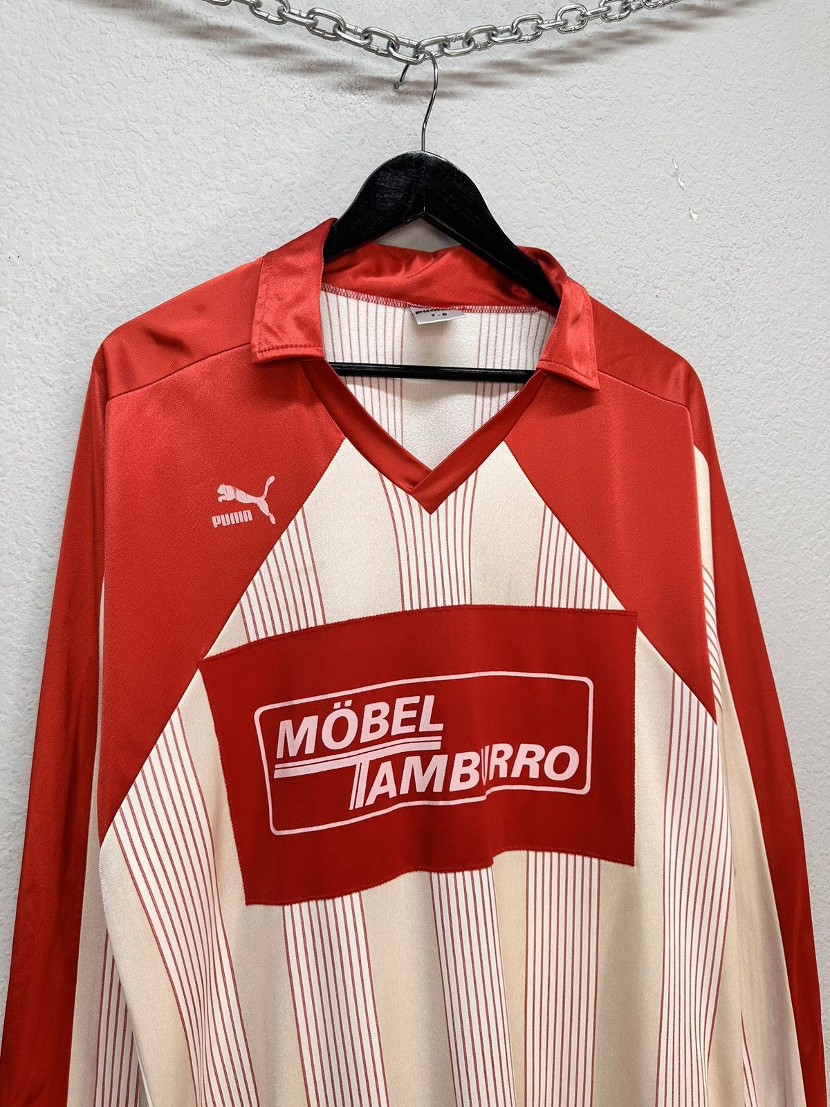 Puma Rare Jersey West Germany Puma Long sleeve Milan Barcelona Size US L / EU 52-54 / 3 - 3 Thumbnail