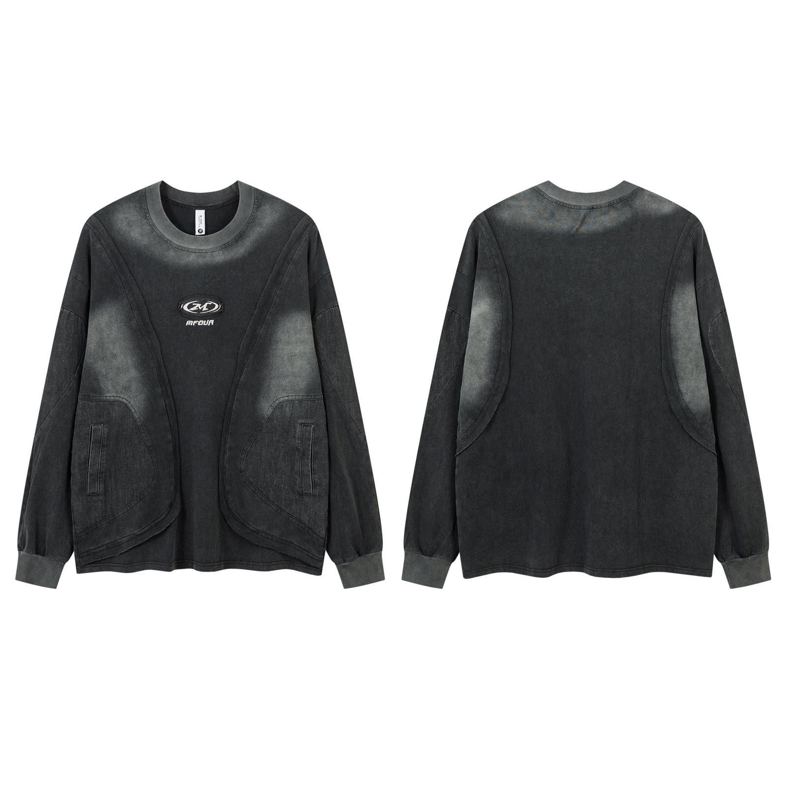 Japanese Brand Black Vintage Wash Men's Long Sleeve Sweatshirt Size US M / EU 48-50 / 2 - 5 Thumbnail