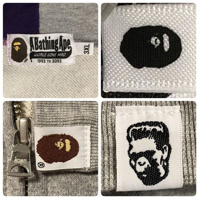 Bape 🔥3XL🔥 BAPE Purple Camo Shark Full Zip Hoodie a bathing ape Size US XXL / EU 58 / 5 - 7 Thumbnail