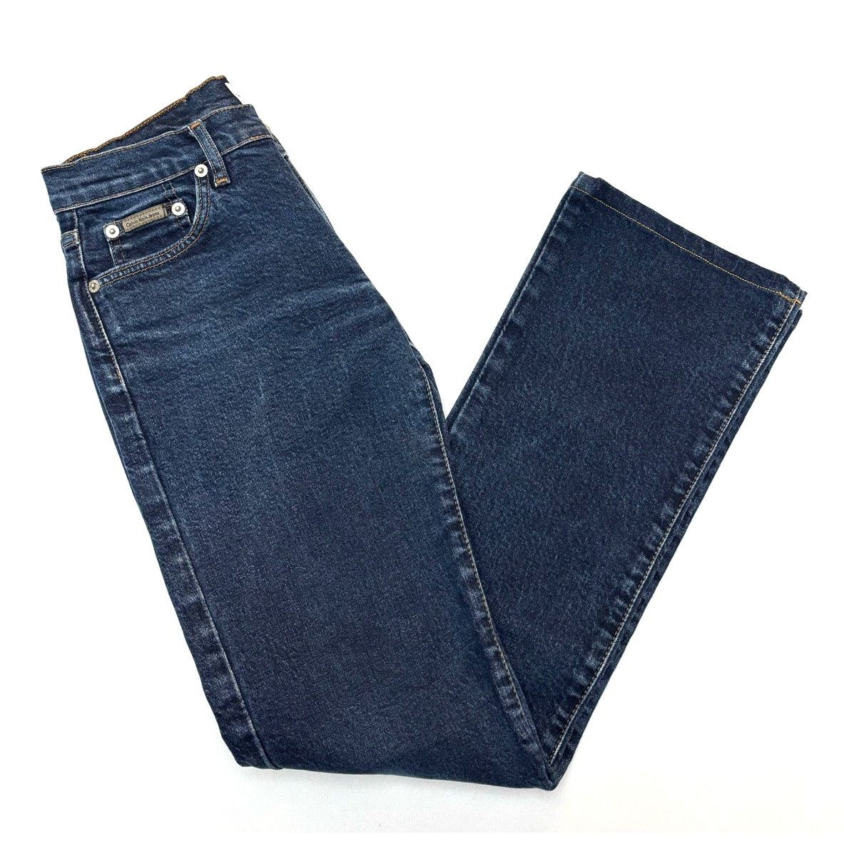 Calvin Klein 205W39NYC CALVIN KLEIN Dark Wash Bootcut Jeans | Size 1 | 26W x 28.5 L Size 26" / US 2 / IT 38 - 3 Thumbnail