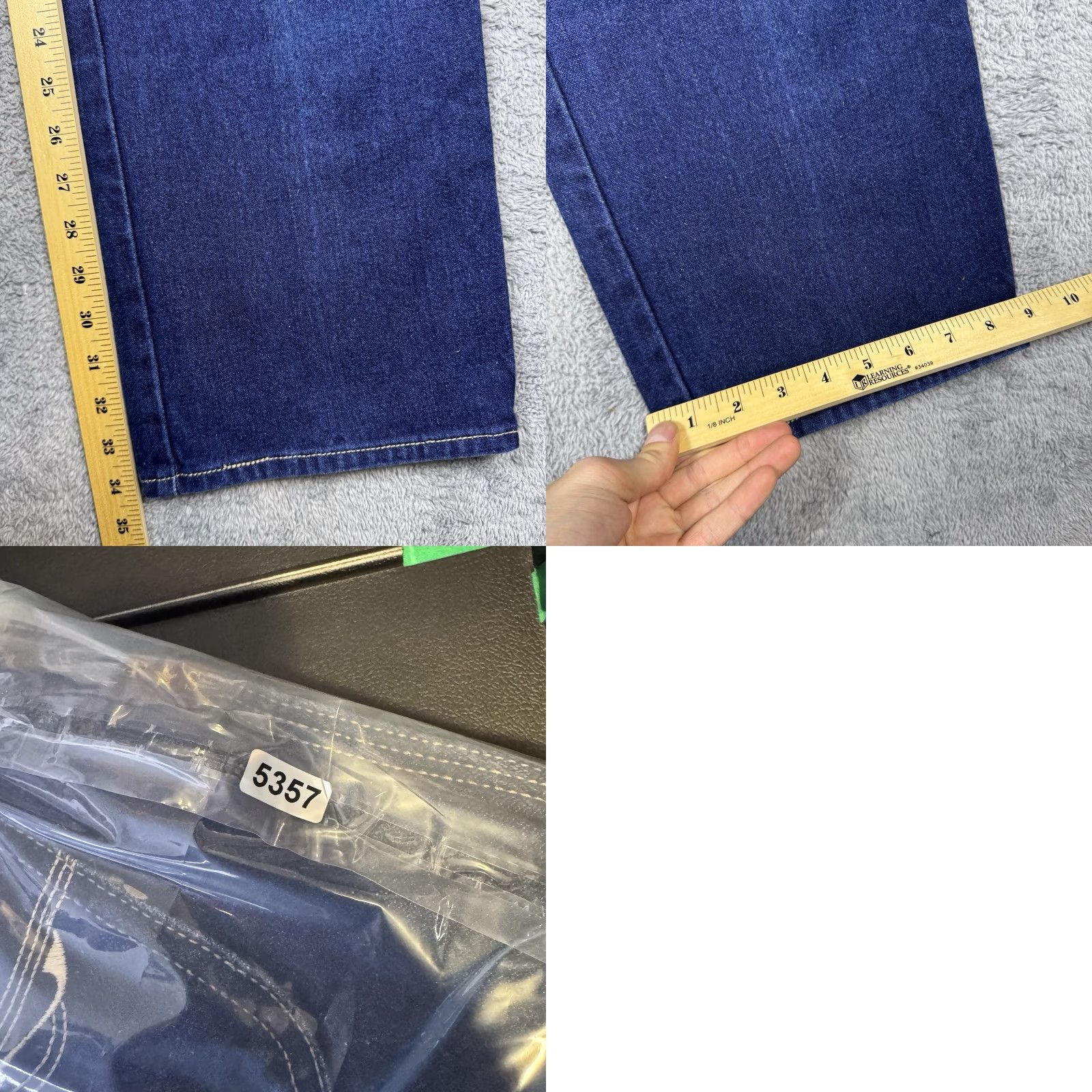 Vintage VINTAGE French Star Jeans Unisex 30x34 Bootcut Bellbottom Flare 70s 80s Darkwash Blue Denim Jeans Mens Womens Size US 30 / EU 46 - 9 Thumbnail
