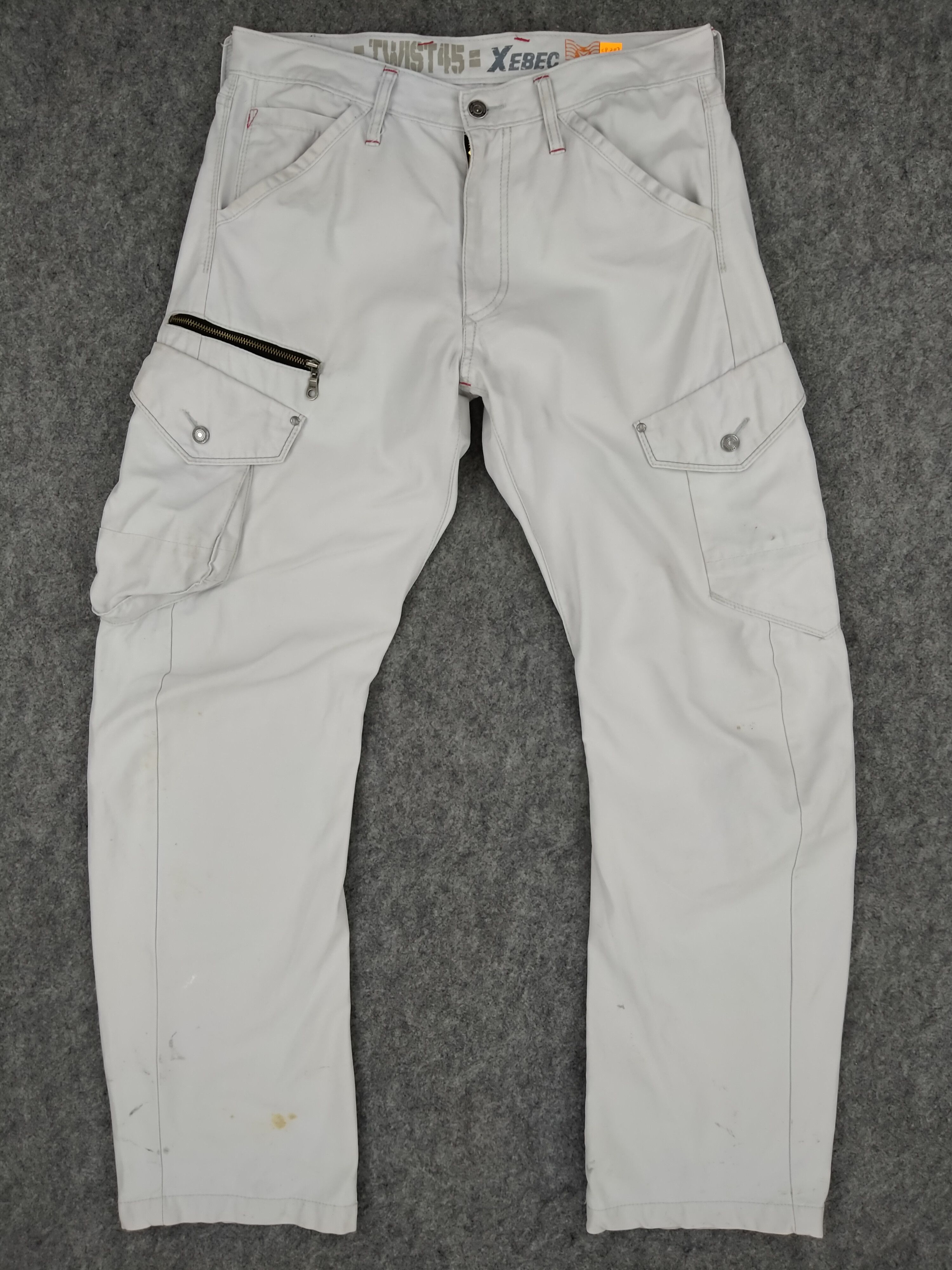 image of Xebec Cargo Multi Pocket Pants -Cp207 in White, Men's (Size 33)
