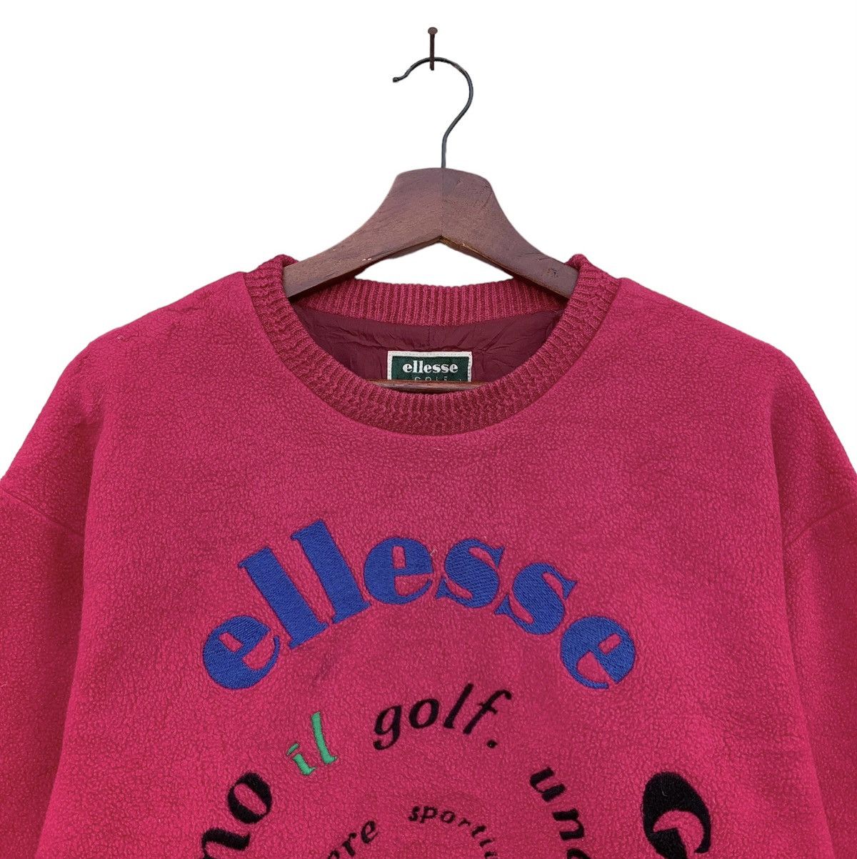 Ellesse × Polartec Vintage 90s Ellesse Golf Polartec Fleece Sweatshirt Size L / US 10 / IT 46 - 3 Thumbnail