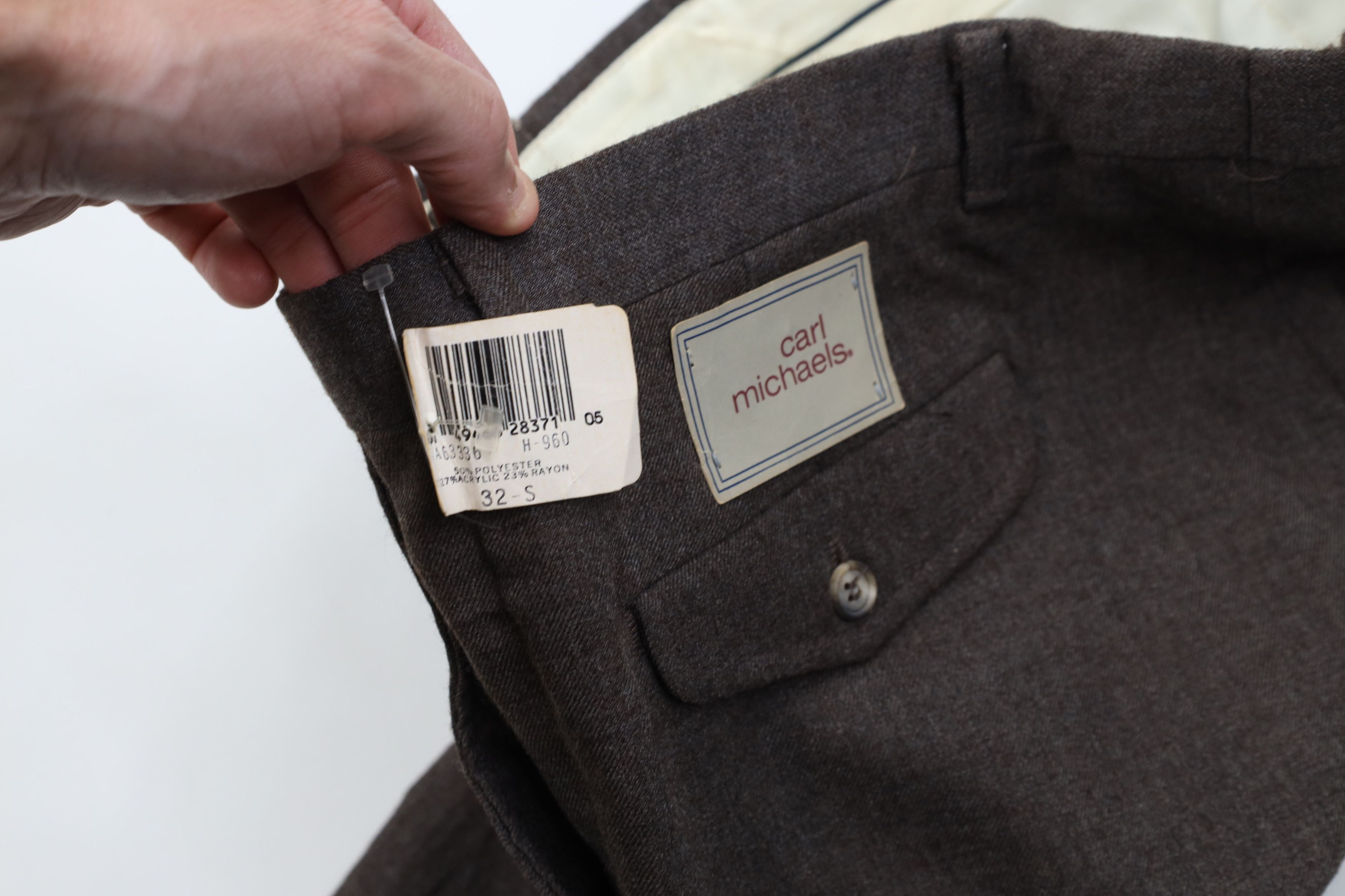 Vintage Deadstock Vintage 70s Streetwear Wide Leg Chino Pants Brown Size US 32 / EU 48 - 7 Thumbnail