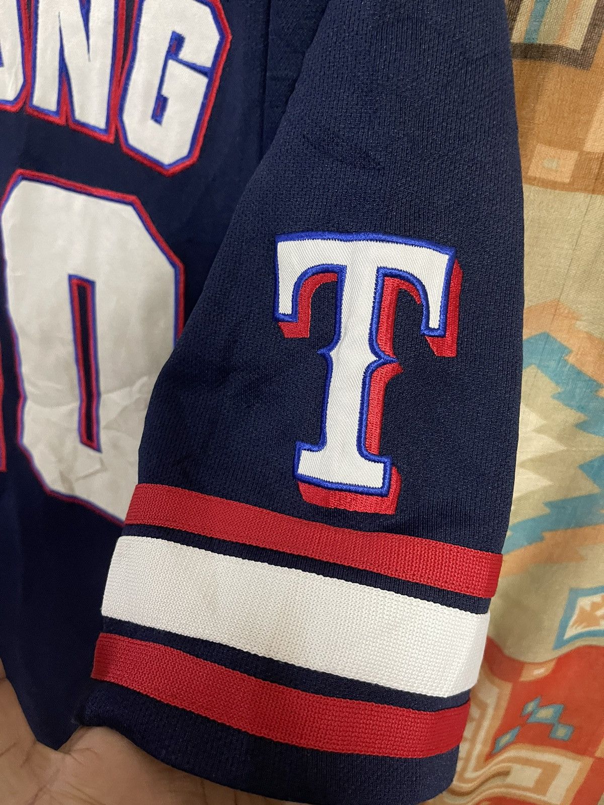 Sports Specialties Rare Baseball Jersey Texas Rangers L Michael Young Softball Size US L / EU 52-54 / 3 - 7 Thumbnail