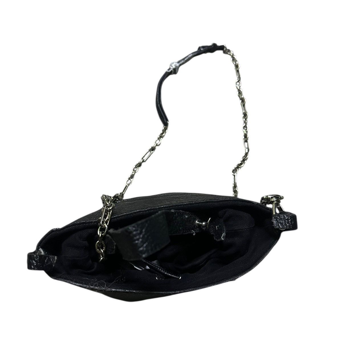 Maison Margiela Maison Margiela leather bucket bag with long silver chain Size ONE SIZE - 7 Thumbnail