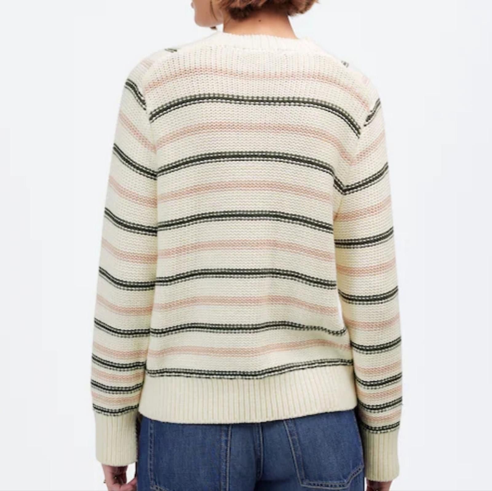 Madewell Madewell Cotton Crewneck Sweater in Stripe Size S / US 4 / IT 40 - 5 Thumbnail