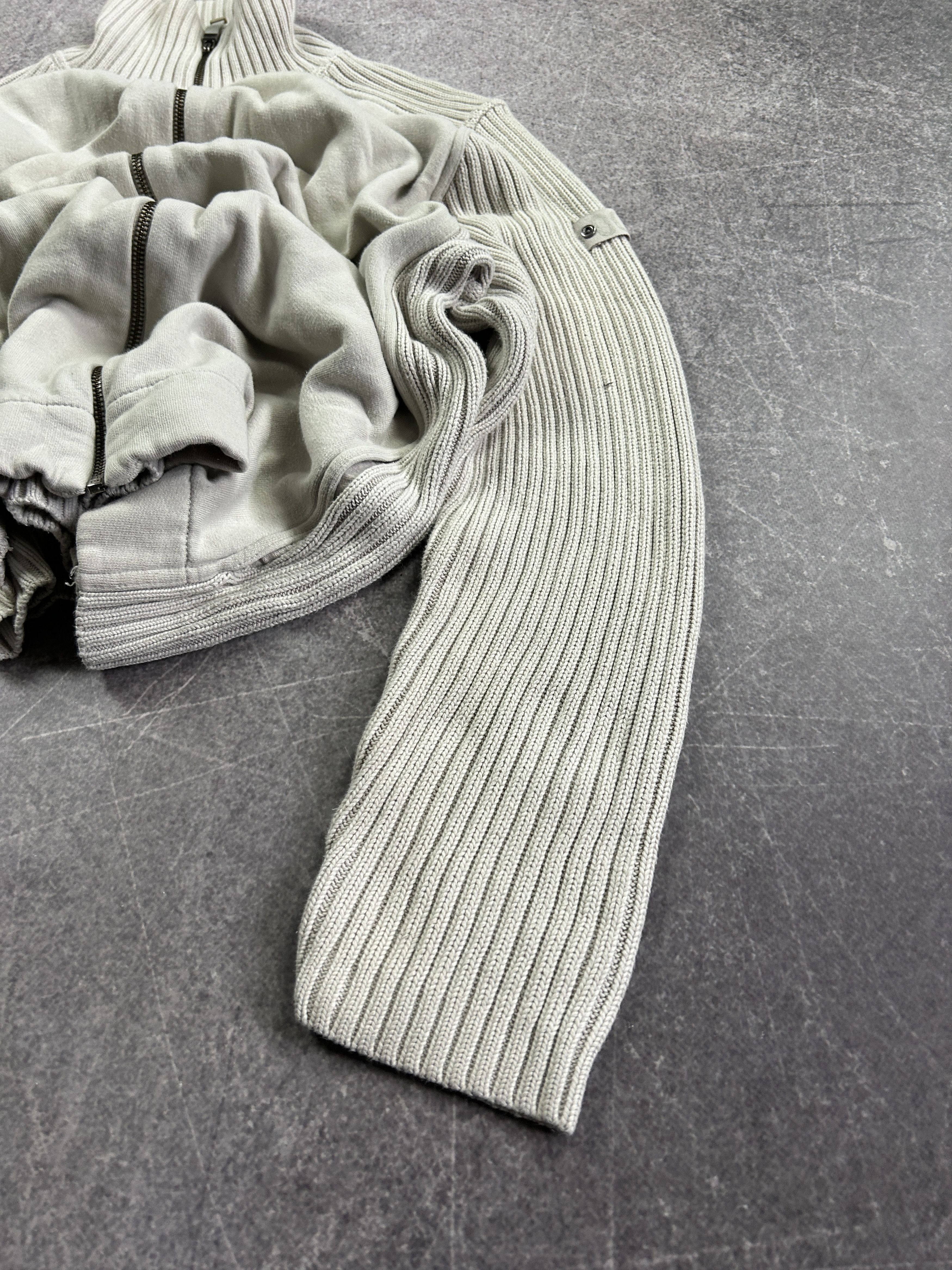 Designer vtg streetwear white washed balenciaga style japane sweater Size US L / EU 52-54 / 3 - 4 Thumbnail
