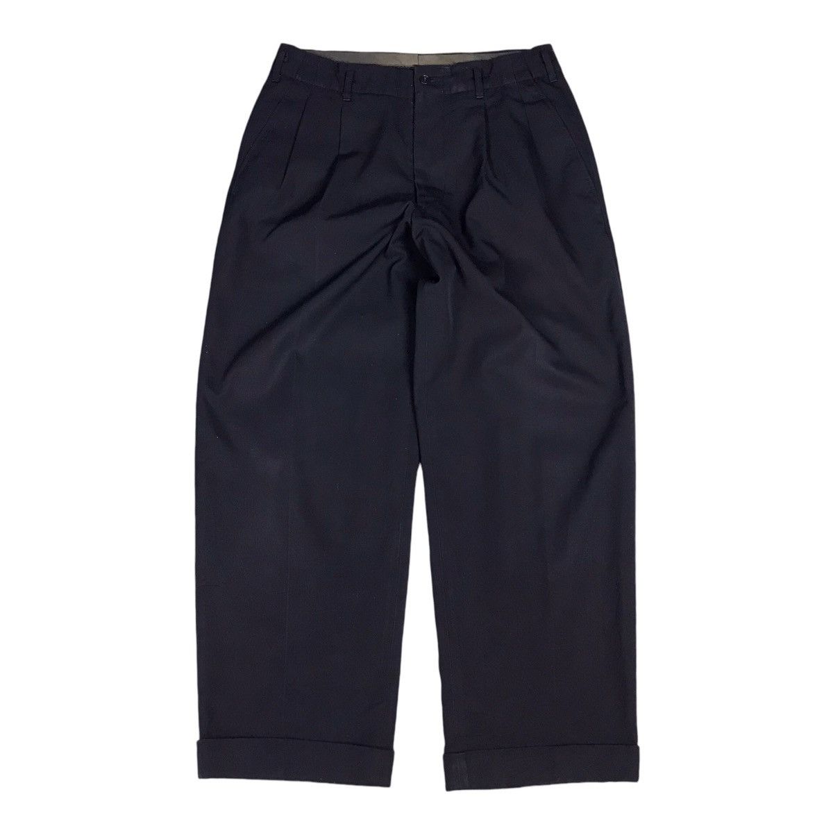 Yohji Yamamoto YOHJI YAMAMOTO NAVY TROUSERS CLASSIC PANTS Size US 29 - 1 Thumbnail