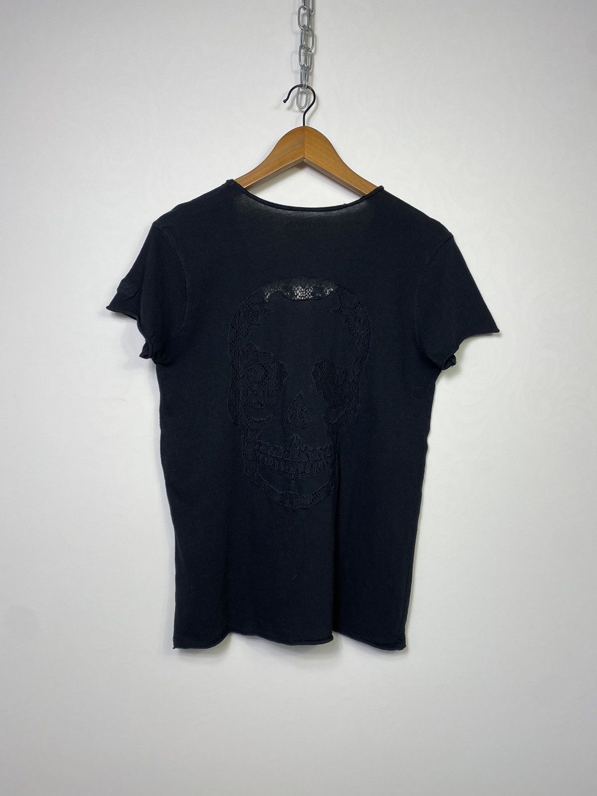 Zadig & Voltaire Zadig Voltaire Skull Logo T-shirt Alexander McQueen Style Size L / US 10 / IT 46 - 4 Thumbnail