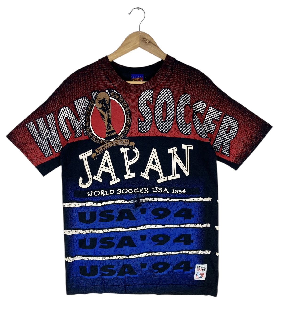 Vintage Vintage 1994 Usa World Soccer Japan Fullprint T-Shirt Size US M / EU 48-50 / 2 - 2 Thumbnail
