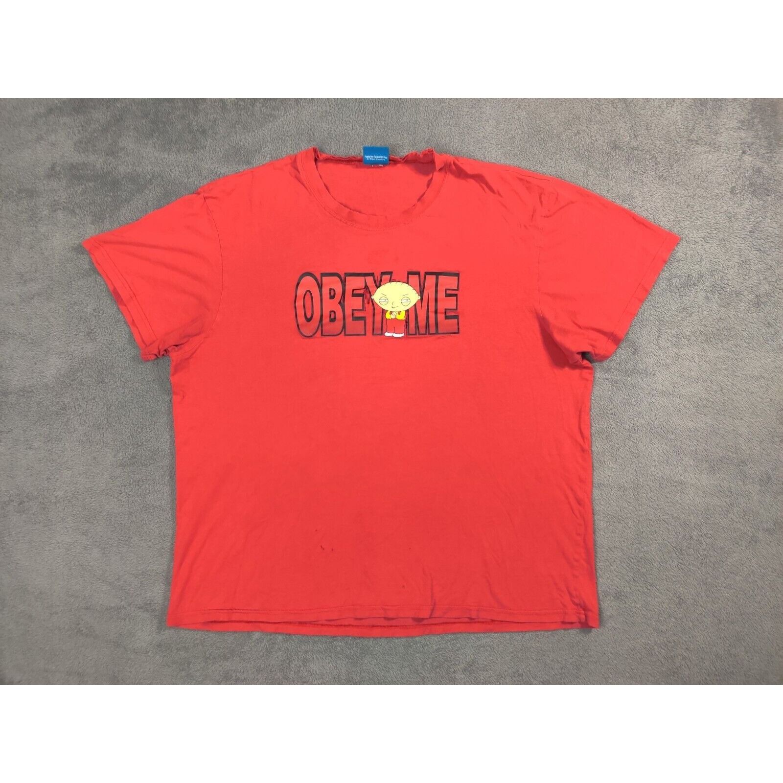 Other Family Guy Shirt Adult Mens XL/2XL Stewie Griffin Obey Me! Size US XXL / EU 58 / 5 - 1 Thumbnail